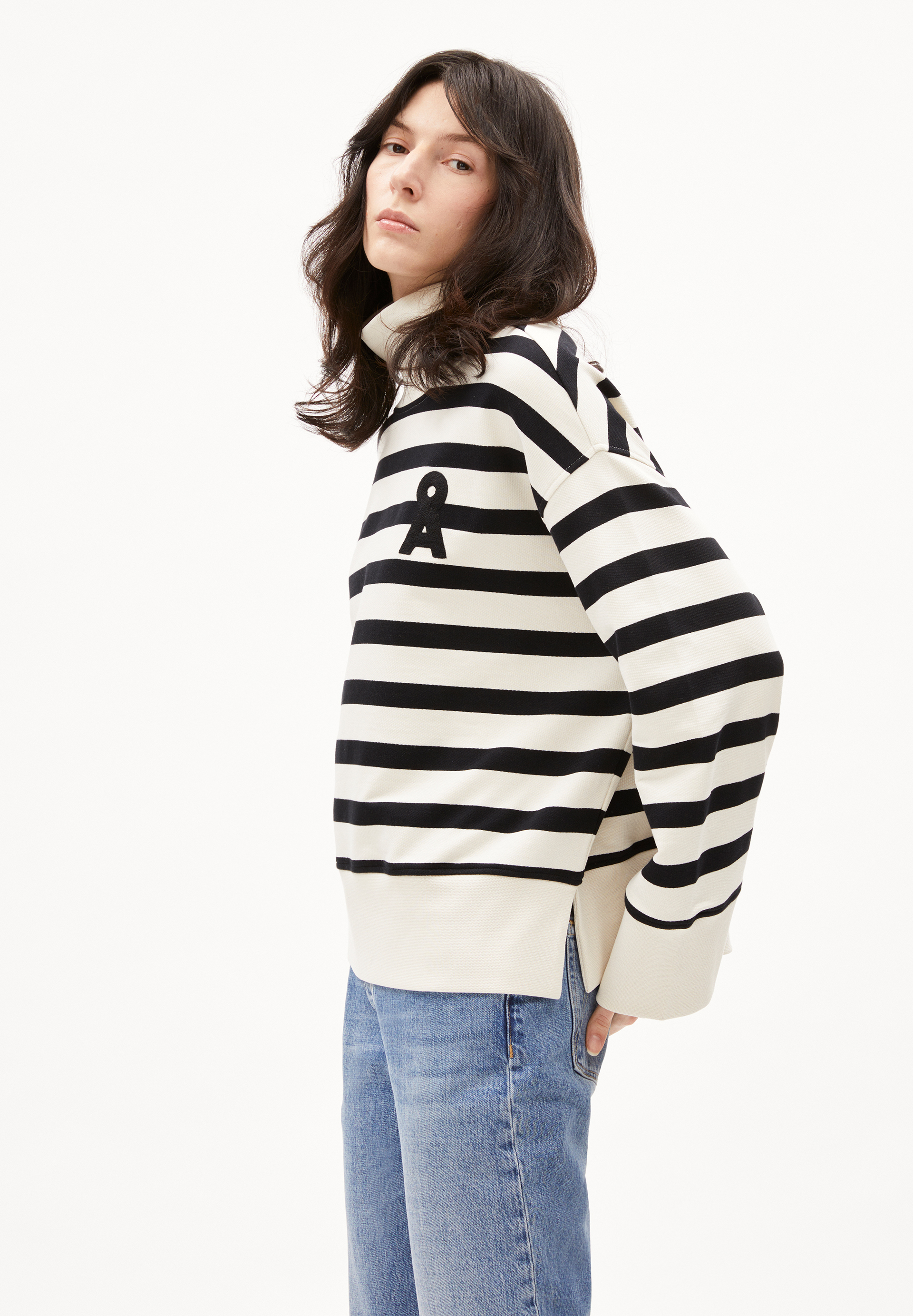 FRANKAA NUNOAA Sweat-shirt coupe oversize en coton bio