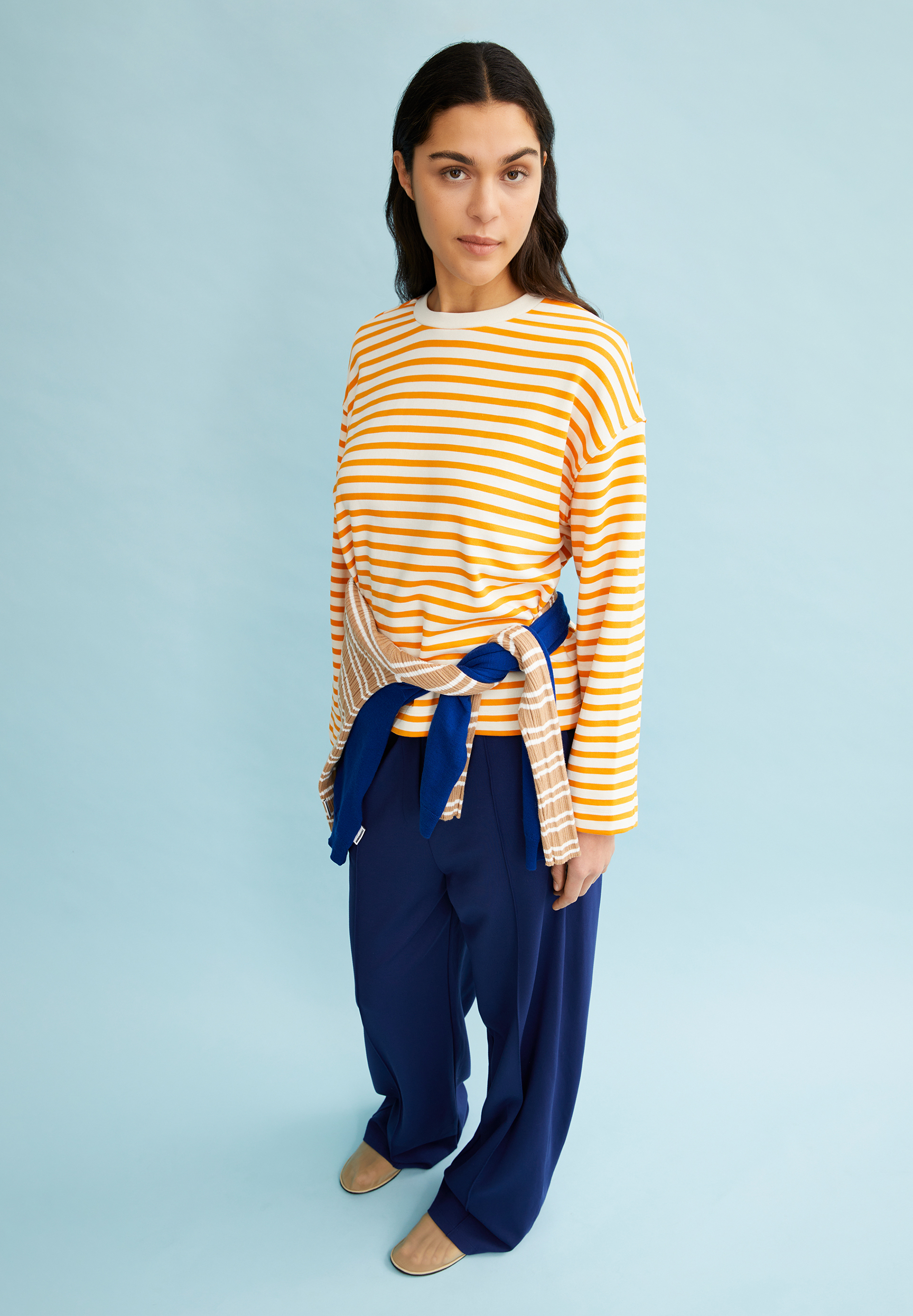 FRANKAA MAARLEN STRIPE Sweat-shirt en coton bio