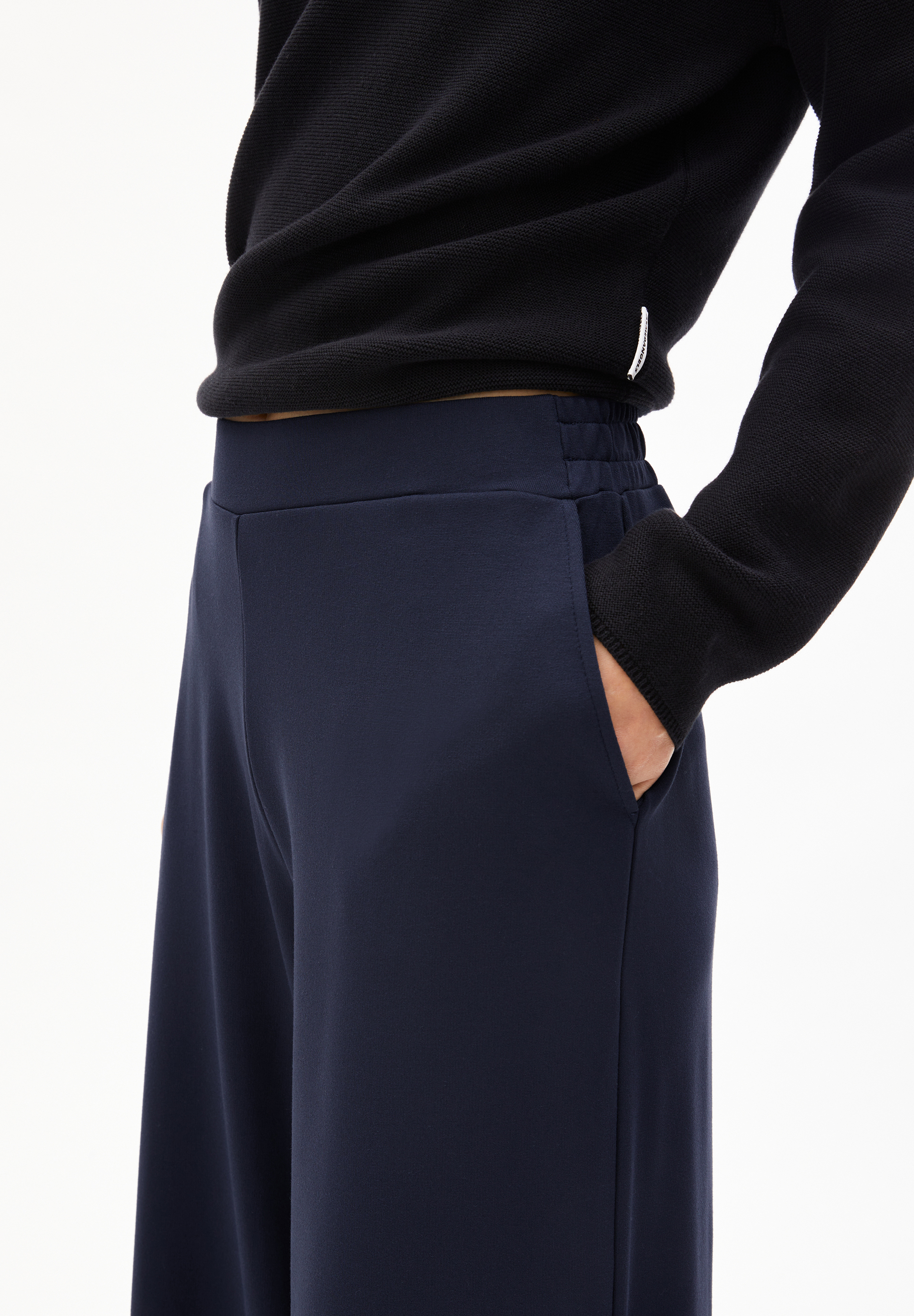 HIMAARI Pantalon en jersey de viscose LENZING™ ECOVERO™ mélangé