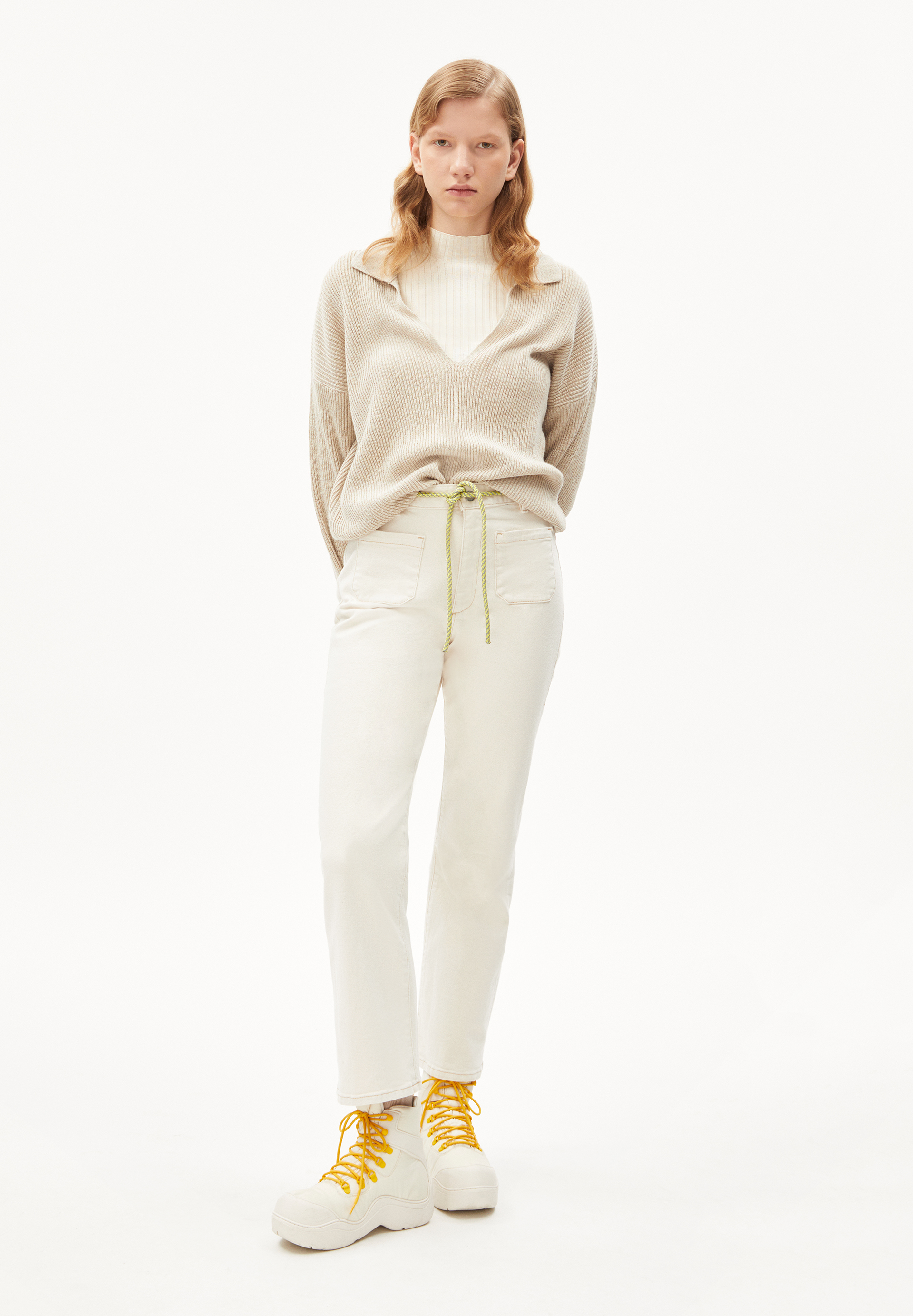 RANAA LINO Knit Sweater Loose Fit made of Linen-Mix