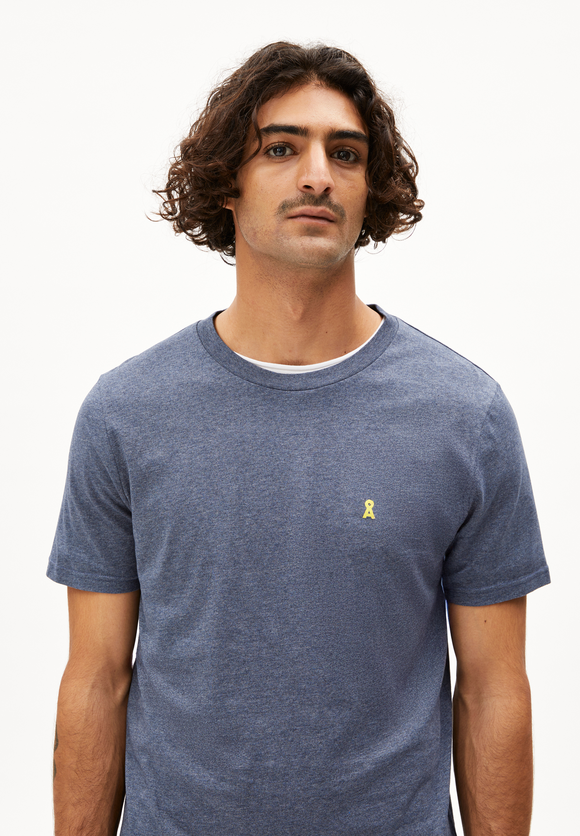 JAAMES CLASSIC T-shirt met regular fit van TENCEL™ Lyocell-mix