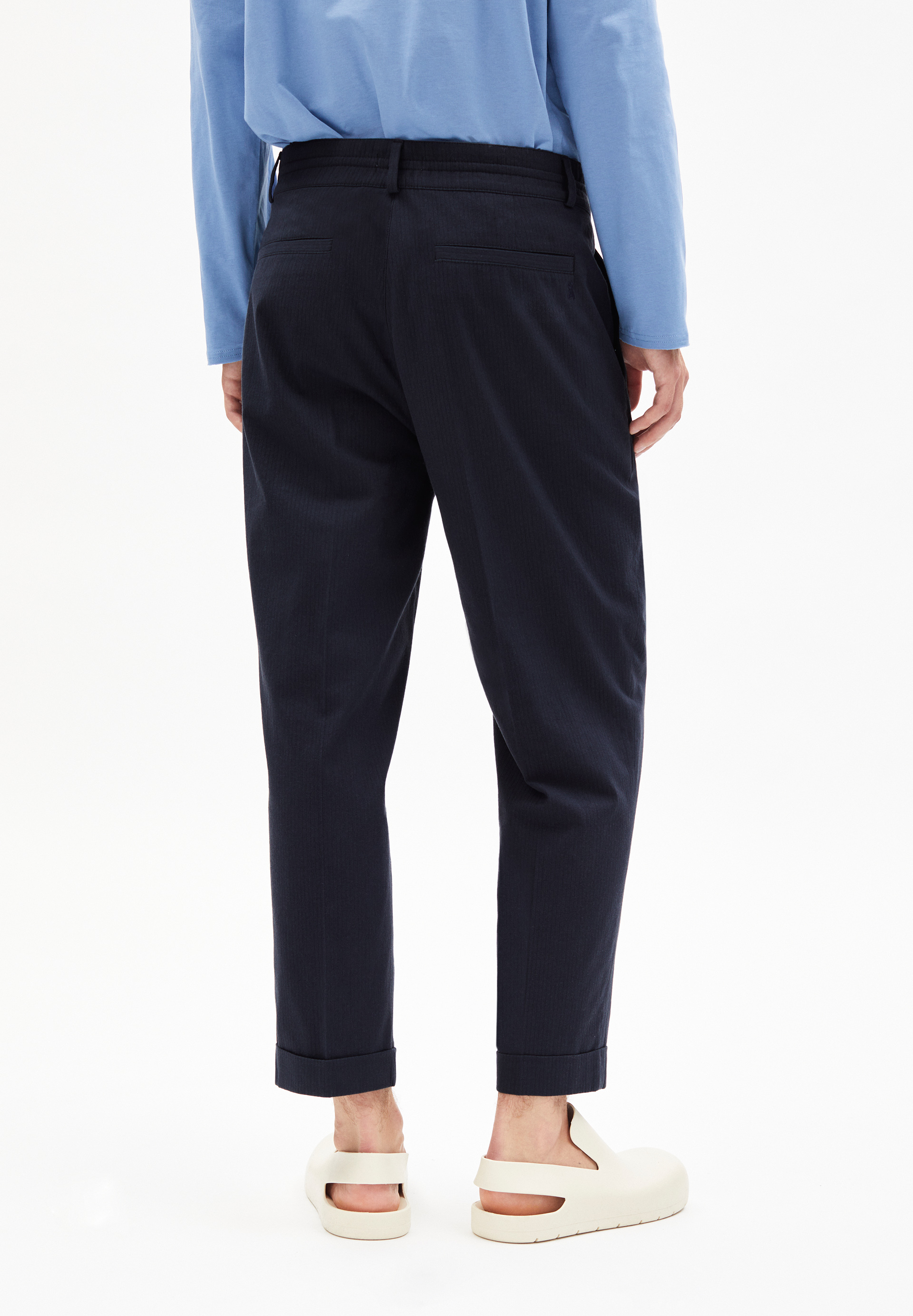 BAALTE SEERSUCKER Pantalon en coton bio