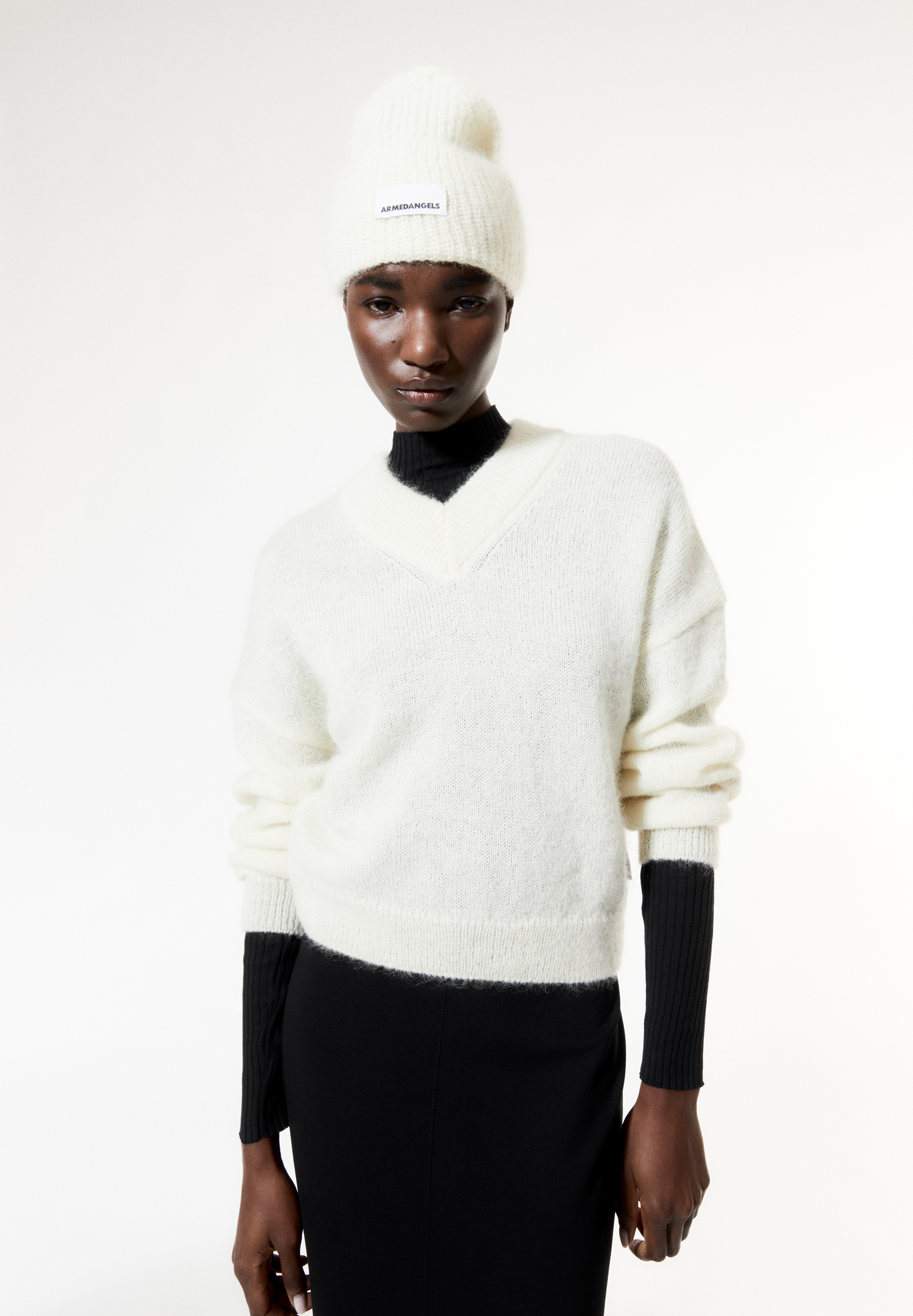 ALBASAA MOHAIR Pullover Oversized Fit aus Mohair-Woll Mix