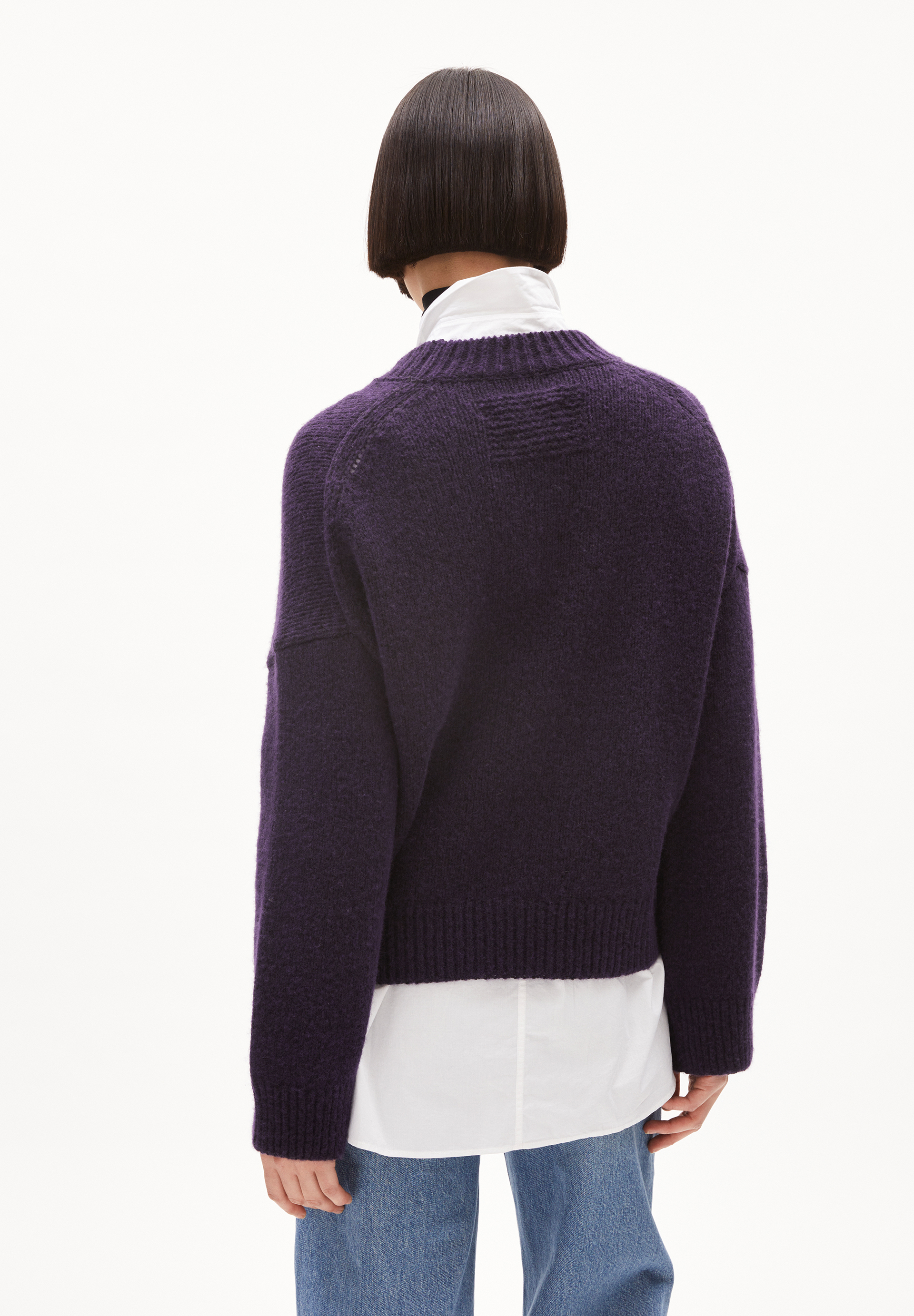 SADNAA SOLID Sweater Oversized Fit made of Merino-Wool Mix