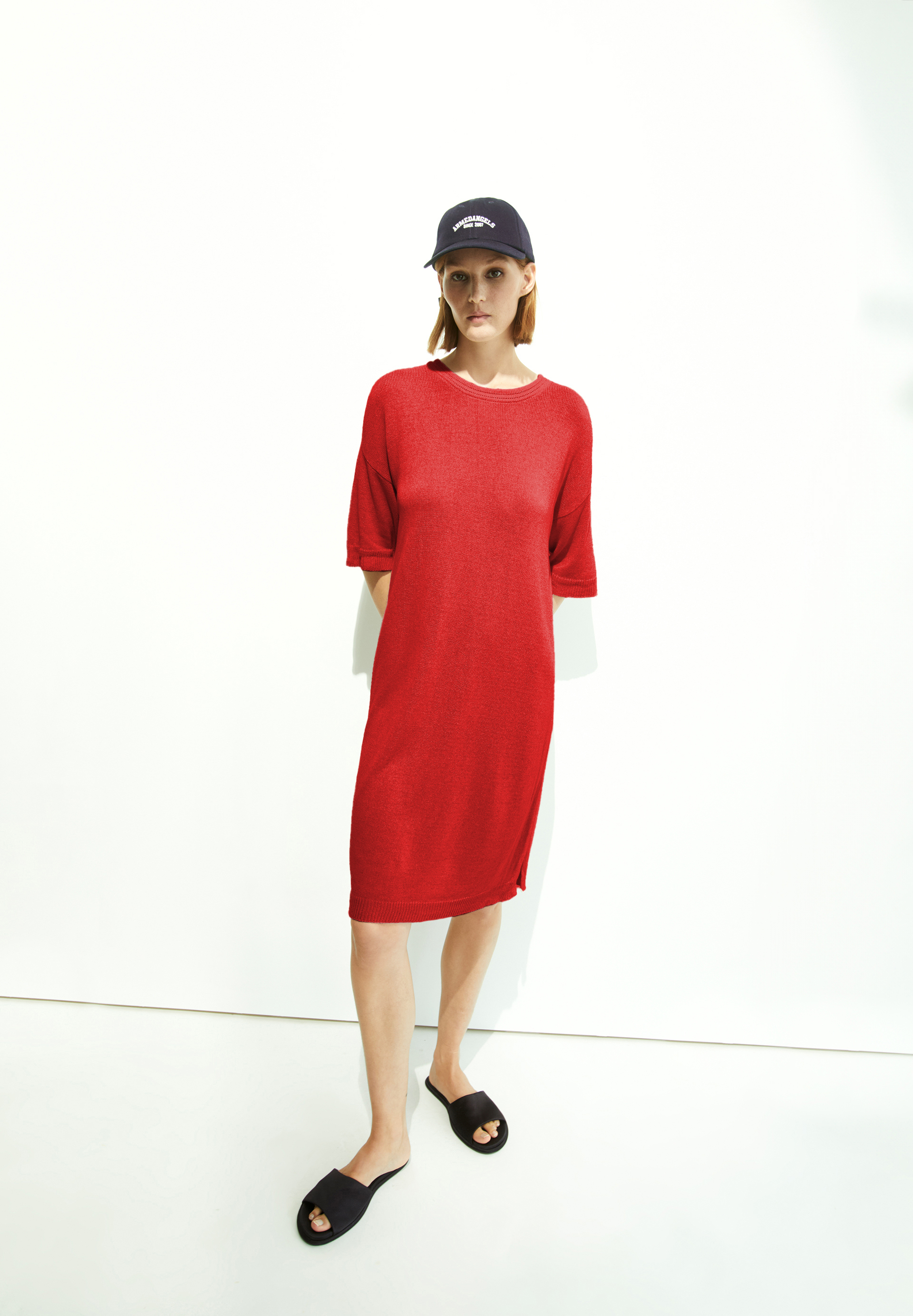 LINAA LINO Knit Dress made of Linen-Mix