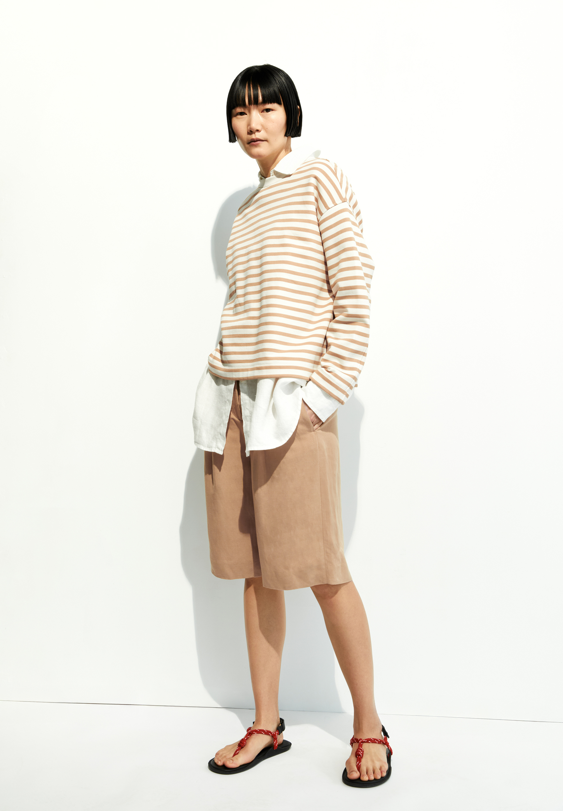 FRANKAA MAARLEN STRIPE Sweat-shirt en coton bio