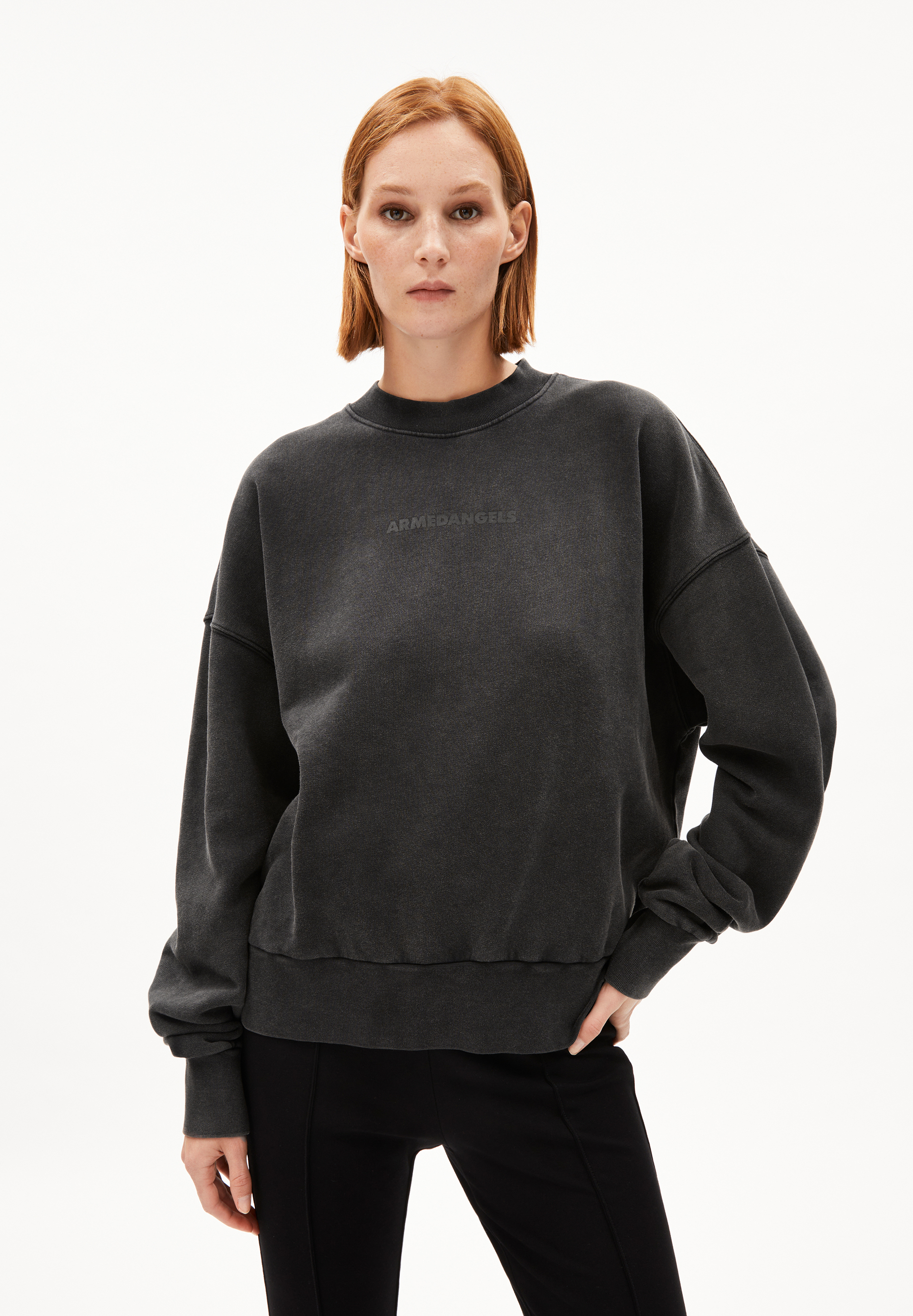 ALIZAA GMT DYE Sweater met oversized pasvorm van biologisch katoen