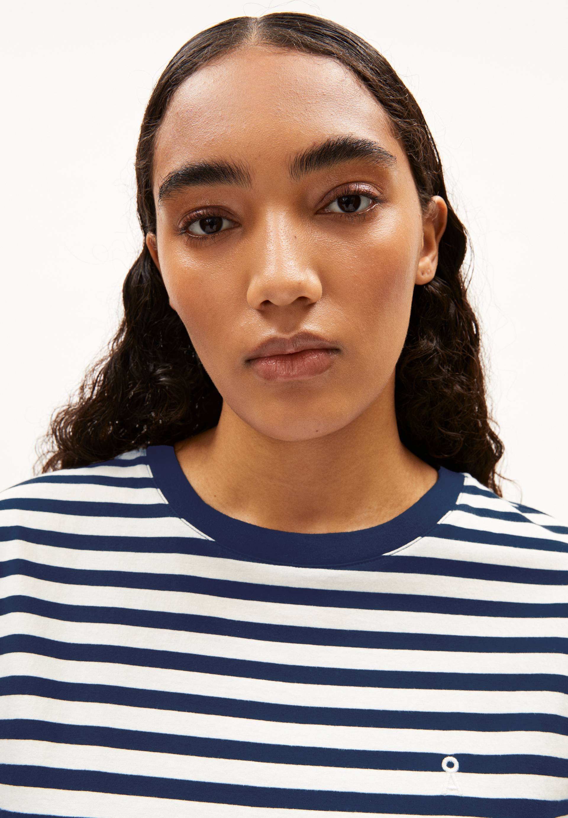 IDAARA STRIPES T-shirt à coupe ample en coton bio