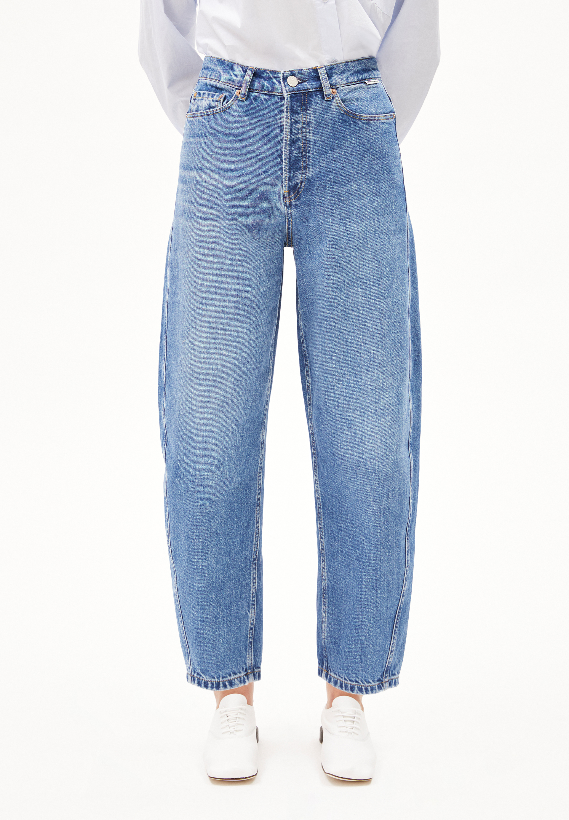 BAARLY - Frauen Loose Fit Jeans - blau