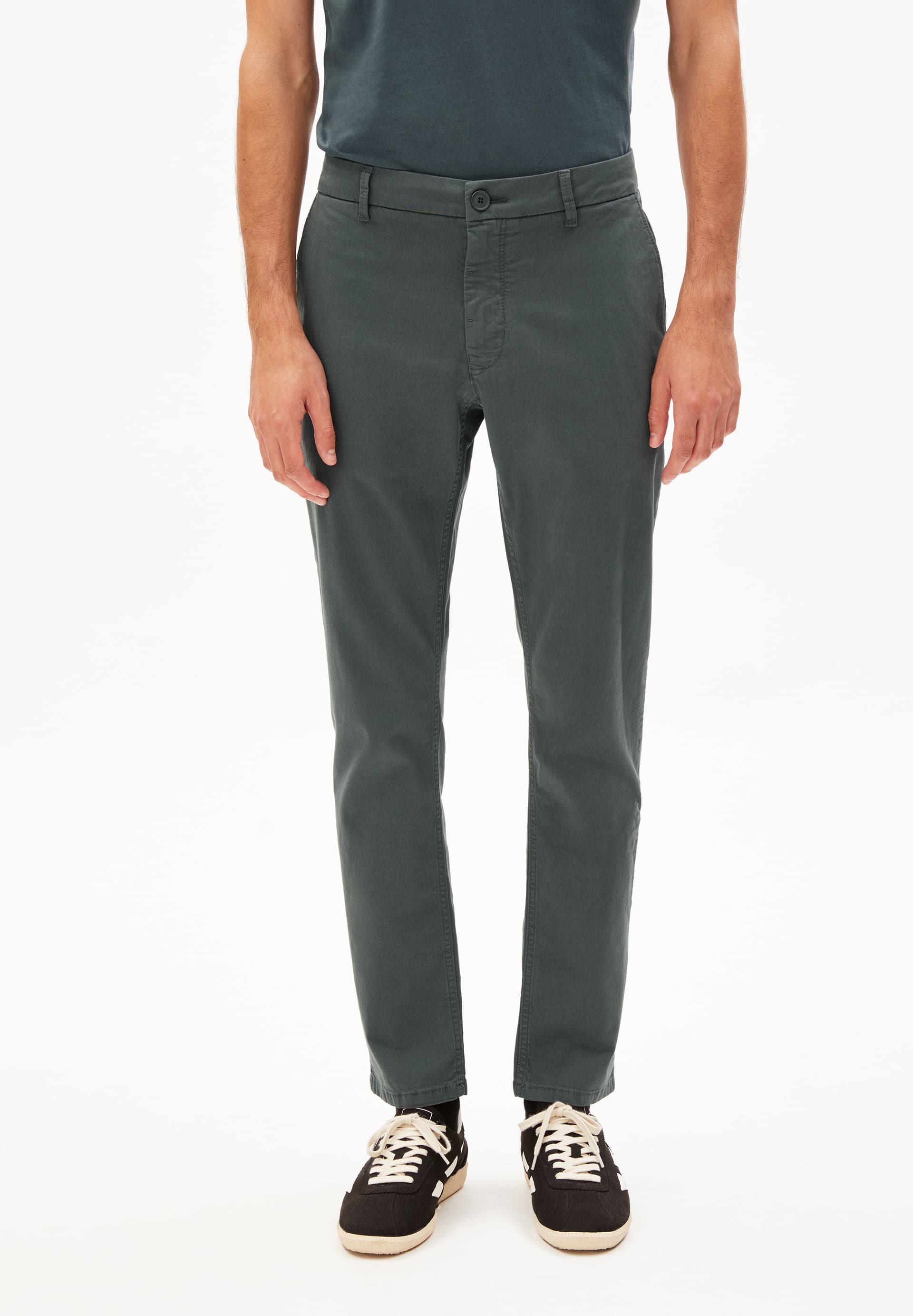 AATHAN - Männer Regular Fit Hose - grau