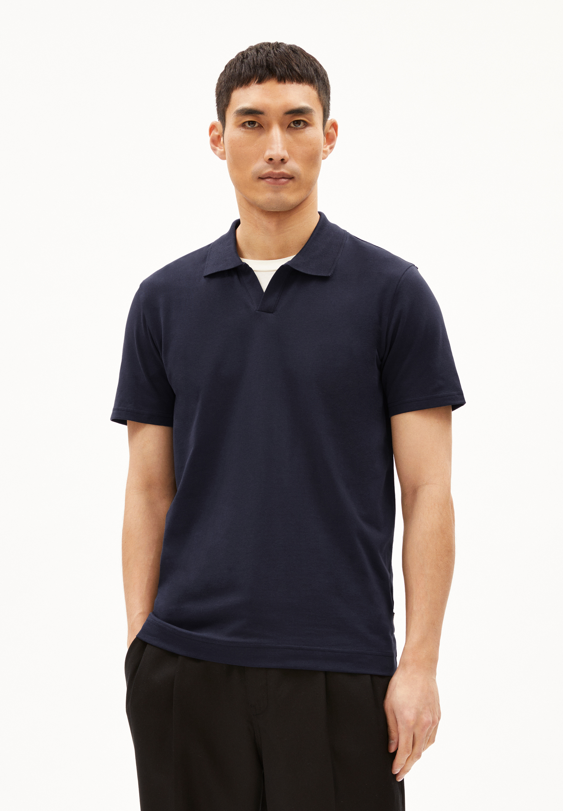 BRAAN PREMIUM - Männer Regular Fit Poloshirt - blau