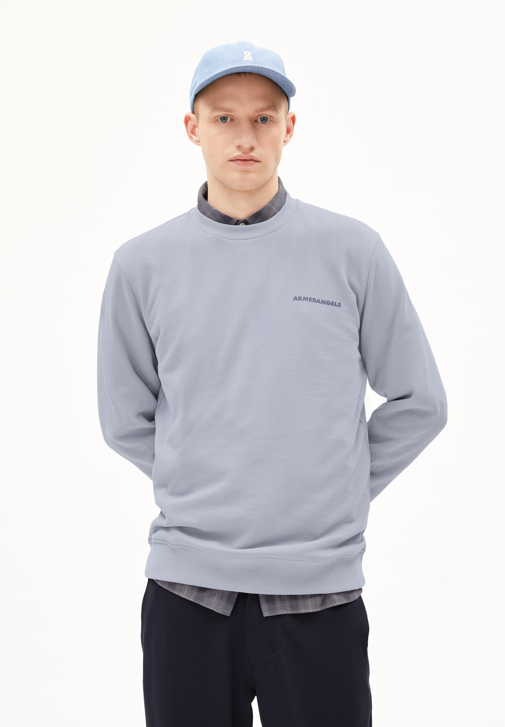 BAARO SUN - Männer Regular Fit Sweatshirt - grau