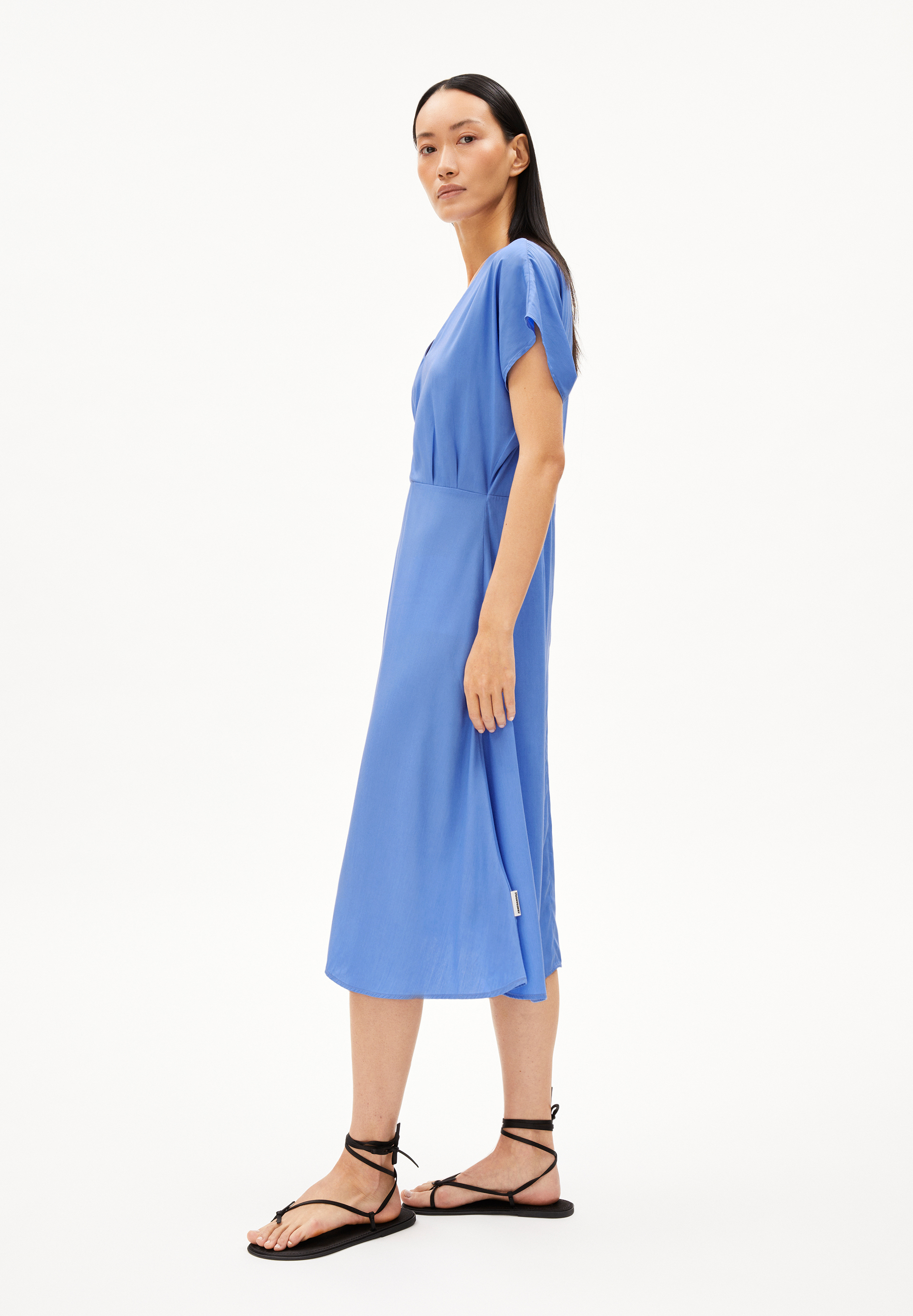 AALBINE - Frauen Regular Fit Kleid - blau