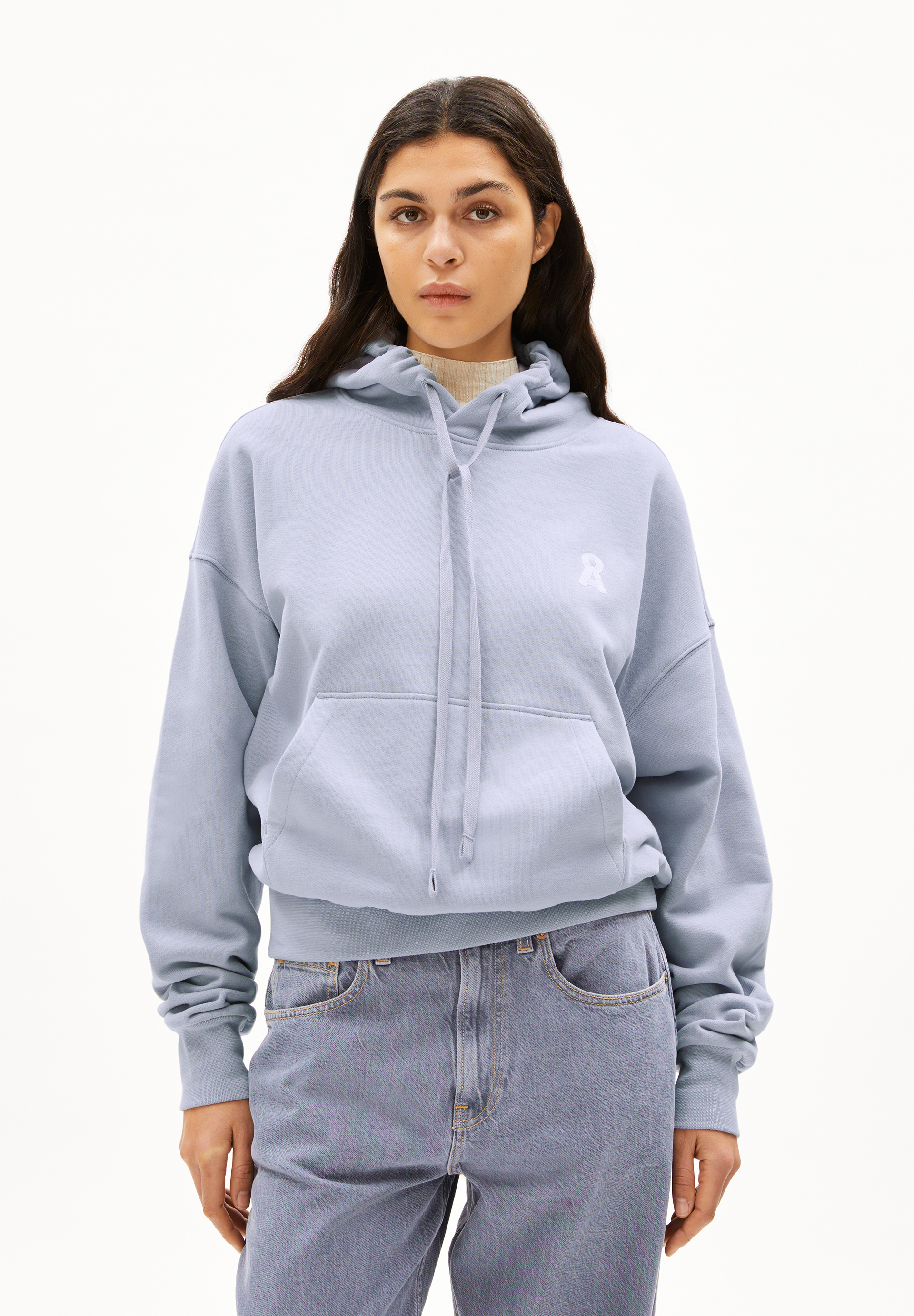 ICONIC Å FRANCISARAA - Frauen Oversized Fit Sweathoodie - grau