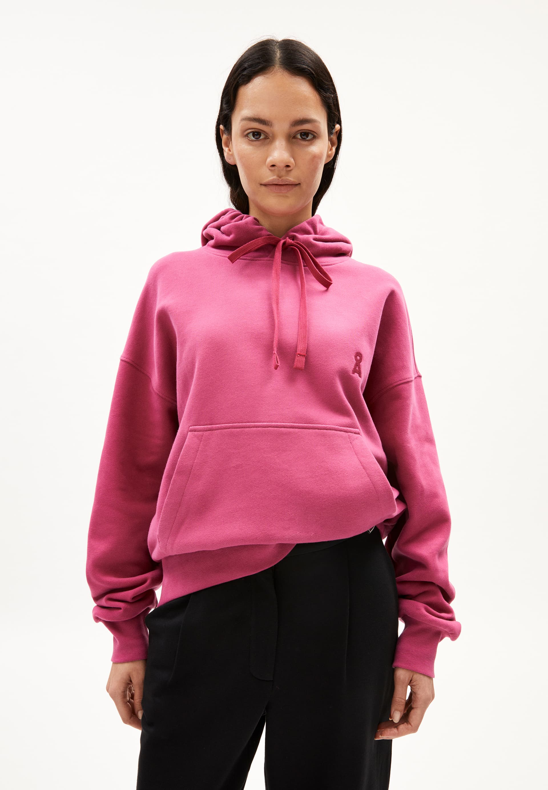 FRANCISARAA - Frauen Oversized Fit Sweathoodie - rose