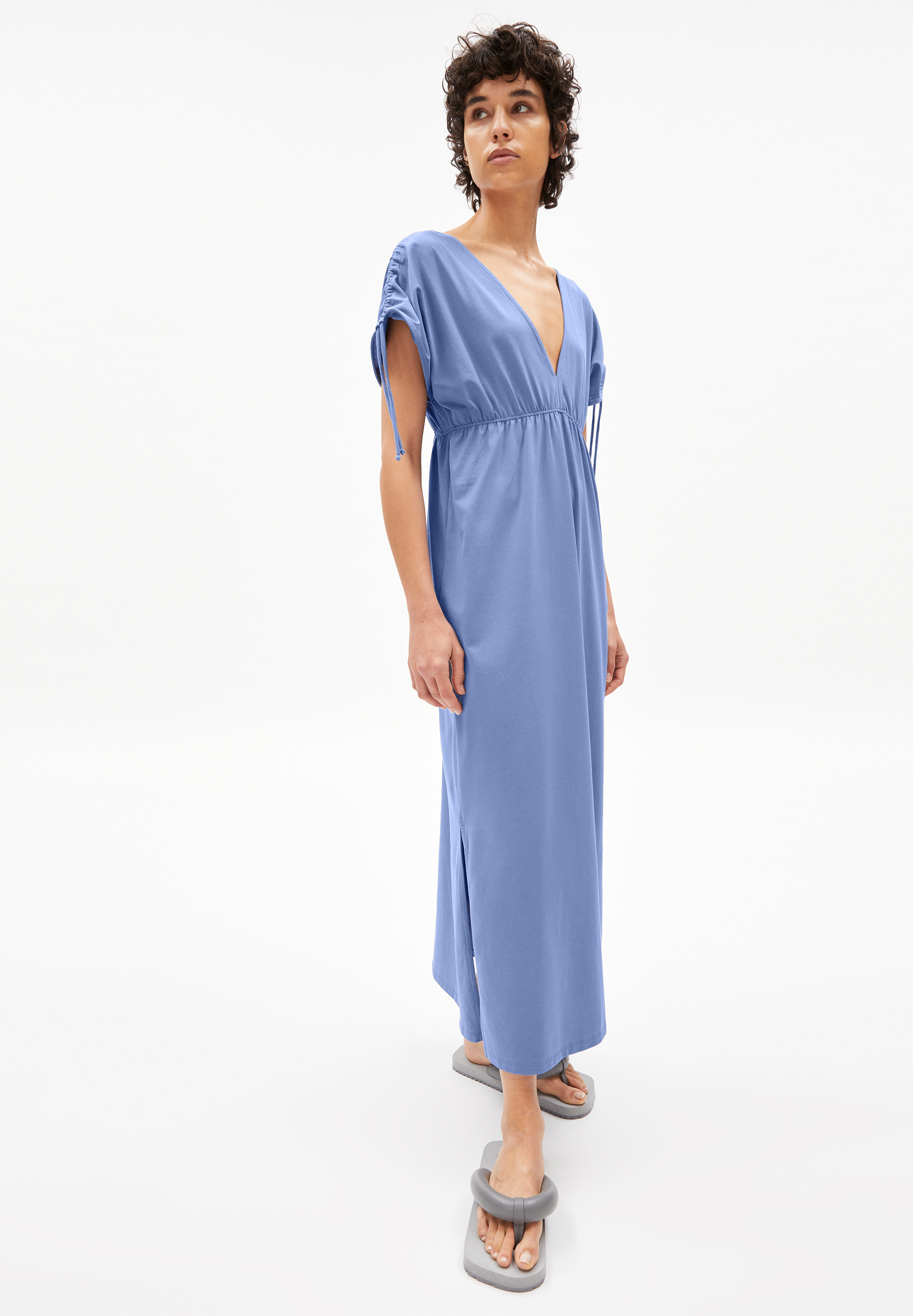 HAARPER - Frauen Relaxed Fit Kleid - blau