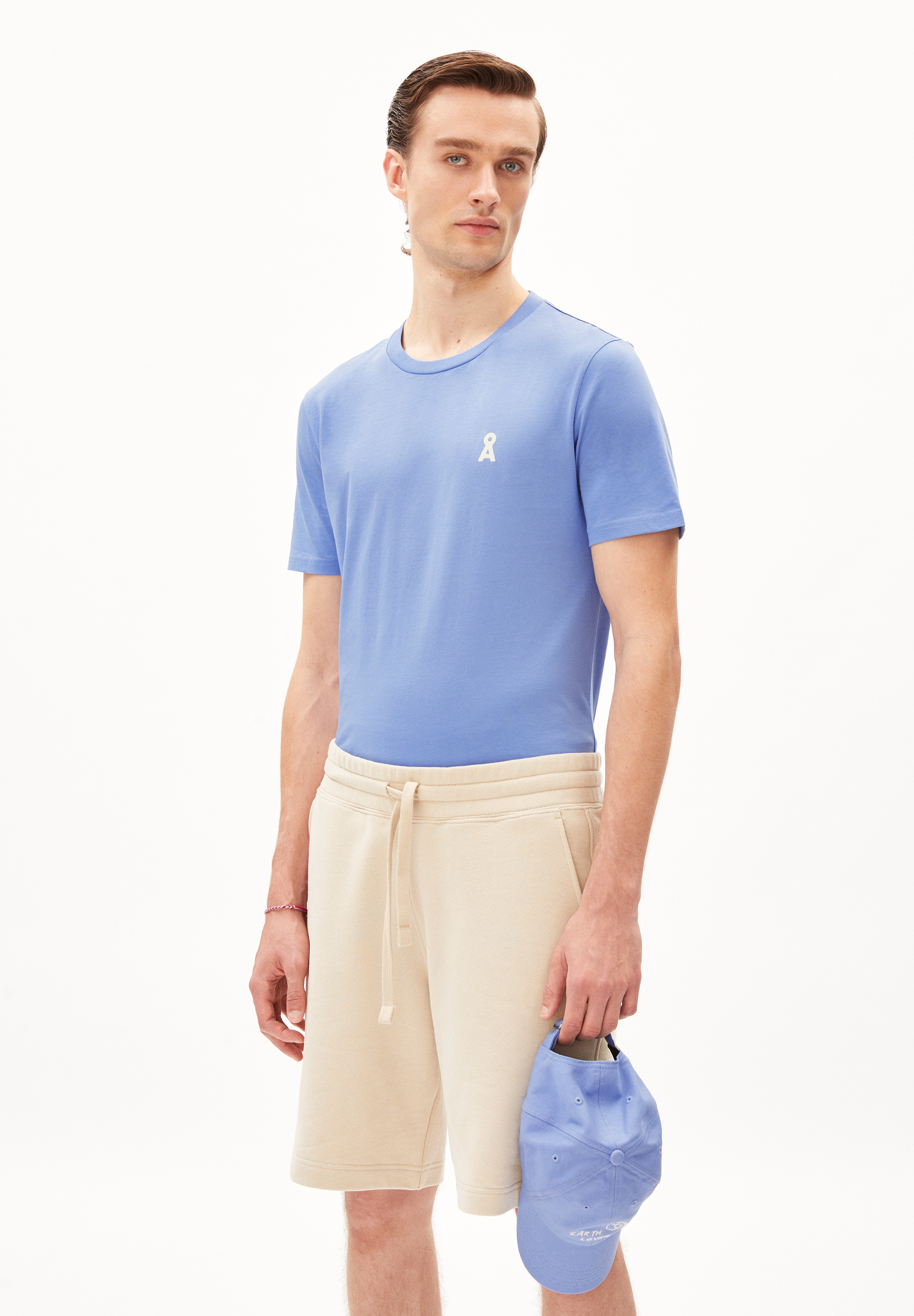 JAAMES SUMMER CLOUD - Männer Regular Fit T-Shirt - blau