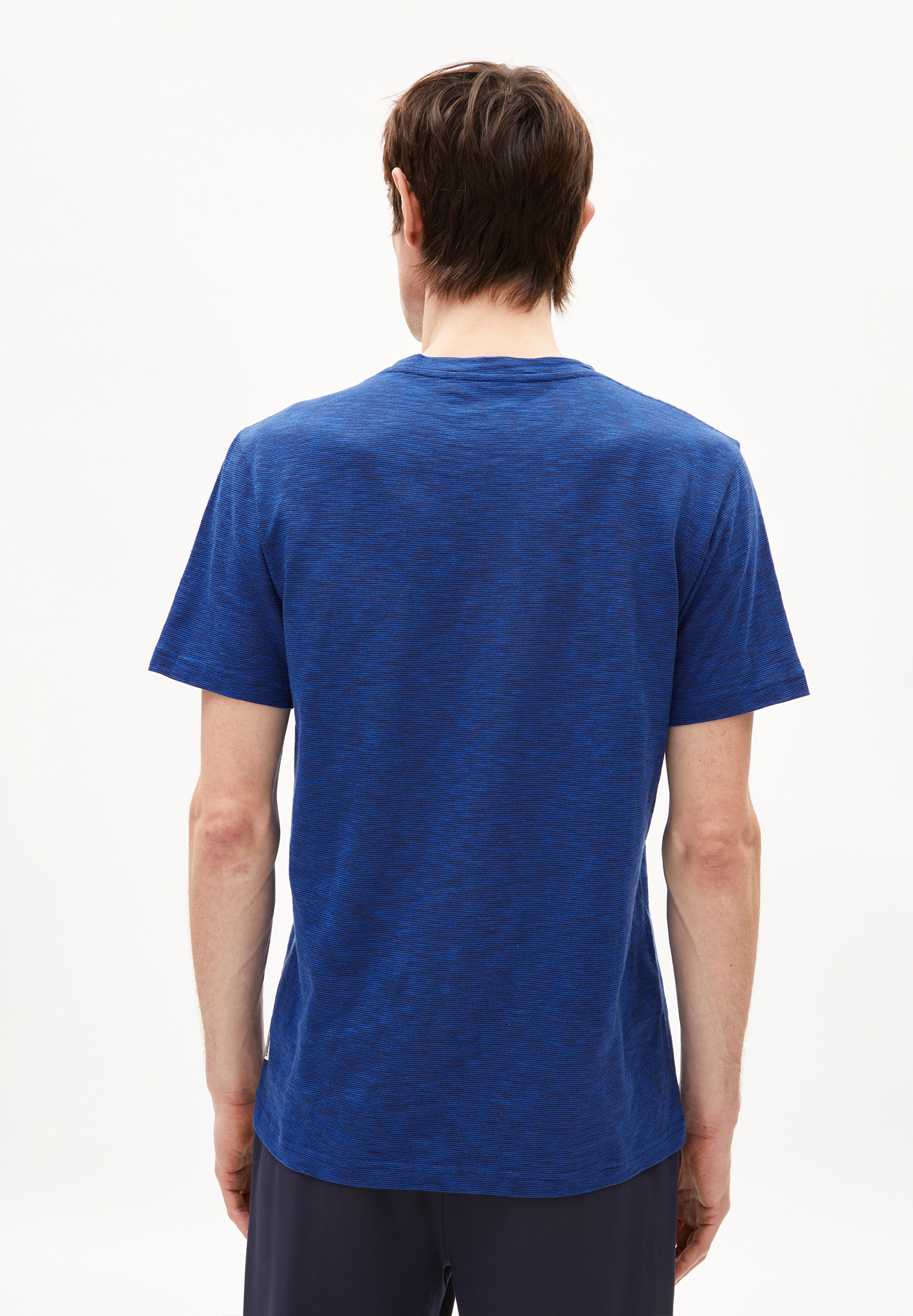 JAAMES STRUCTURE - Männer Regular Fit T-Shirt - blau