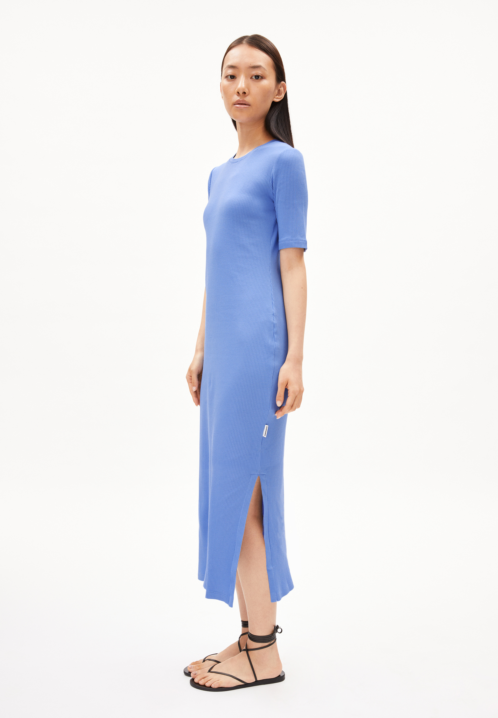 SEHAA - Frauen Fitted Kleid - blau