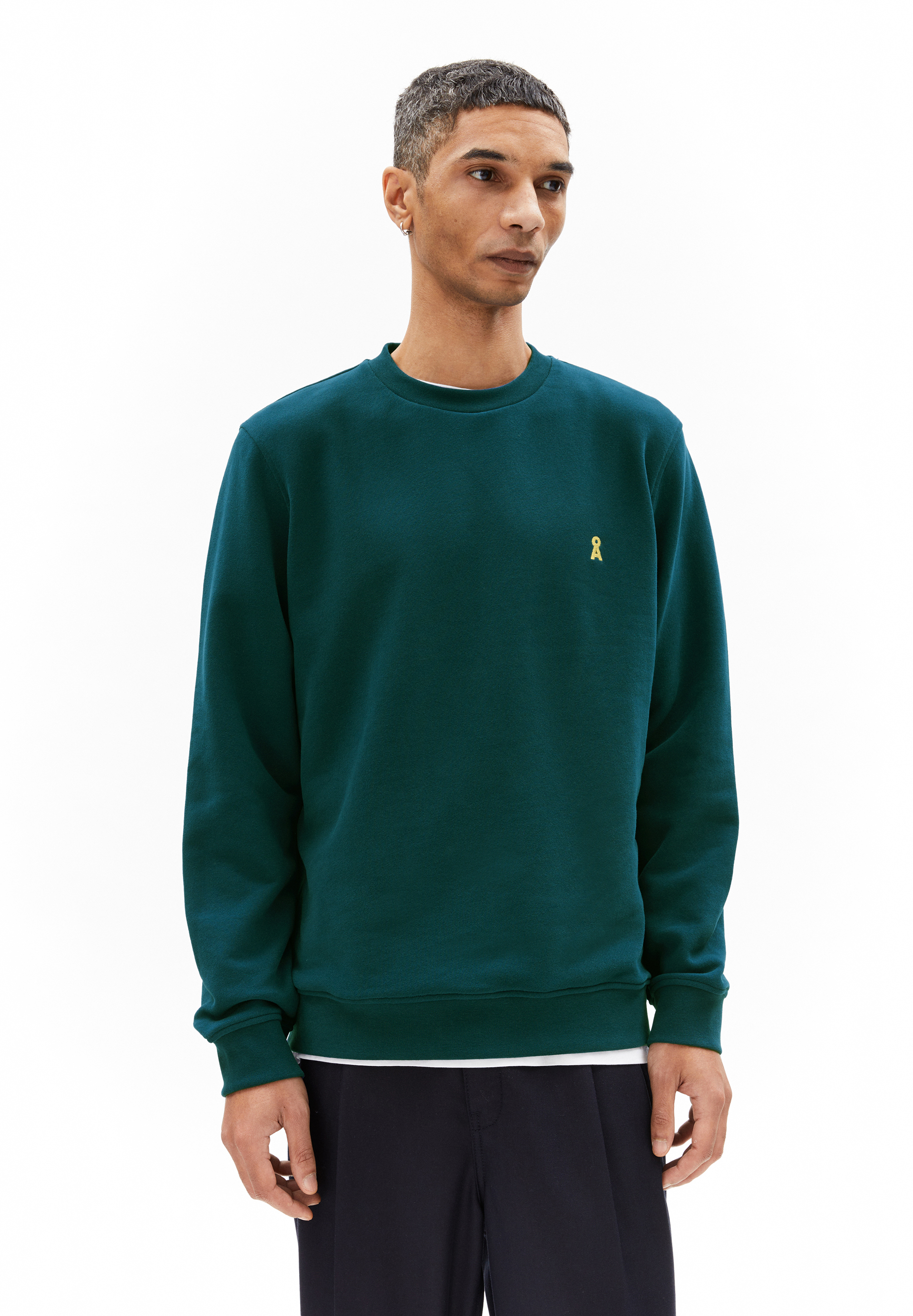 BAARO COMFORT - Männer Regular Fit Sweatshirt - grün