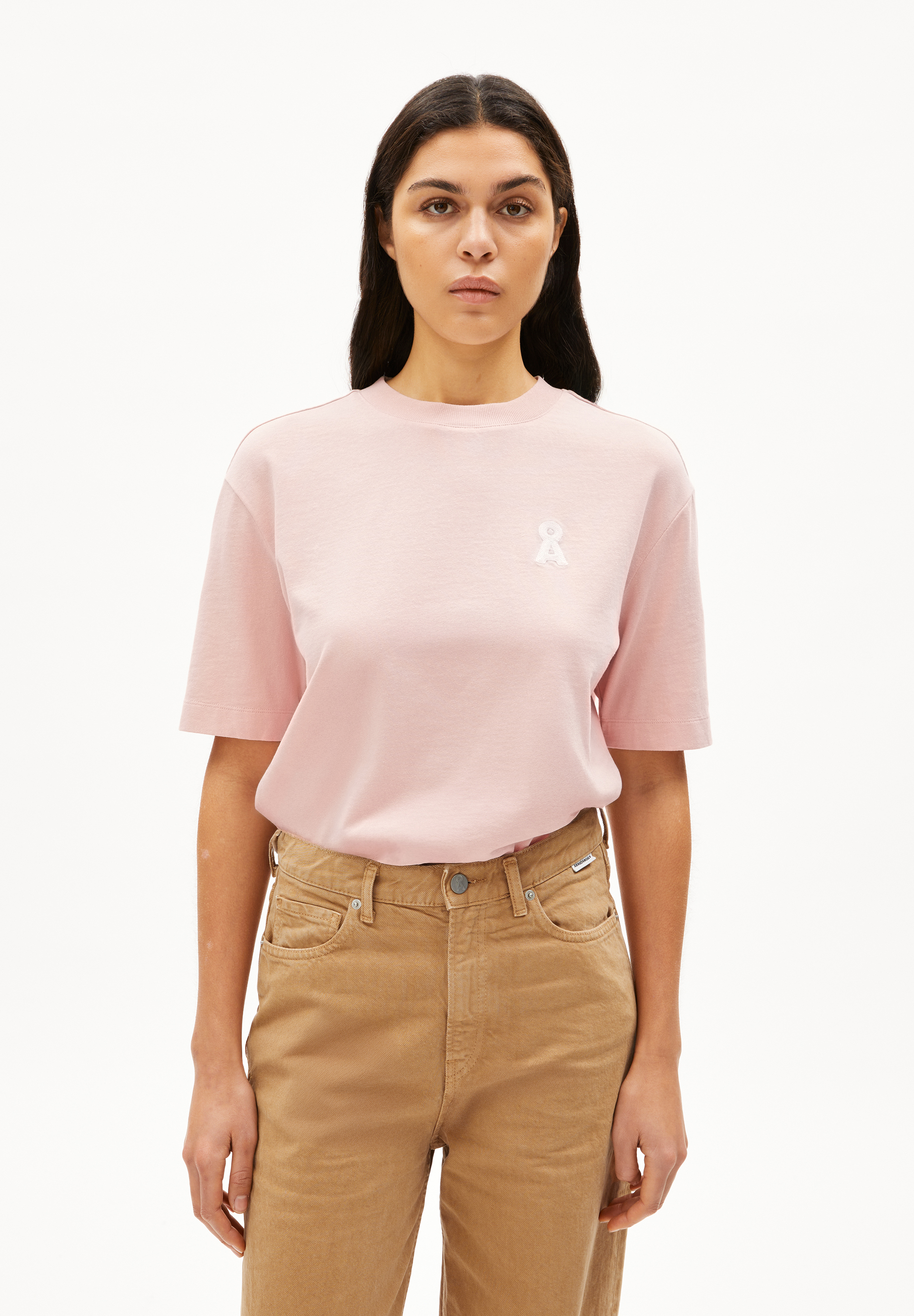 ICONIC Å TARJAA - Frauen Loose Fit T-Shirt - rose