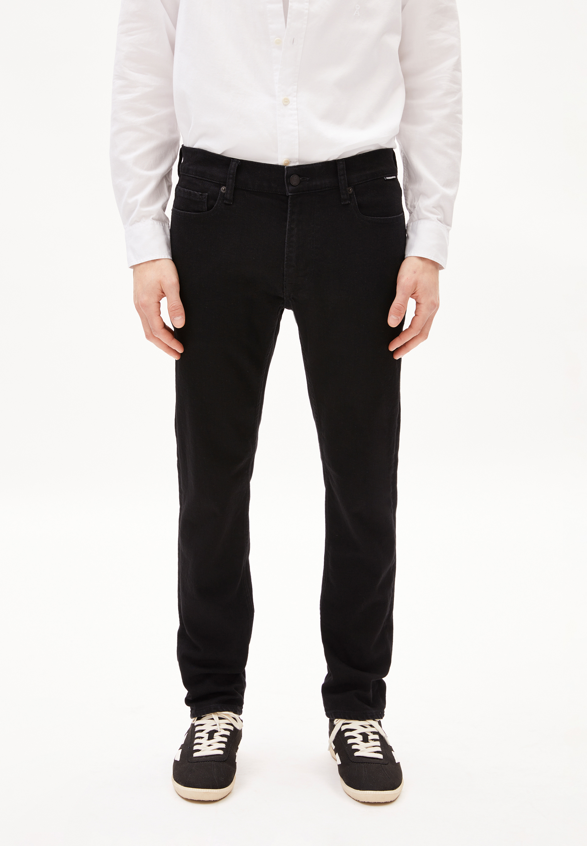 IAAN - Männer Slim Fit Jeans - schwarz