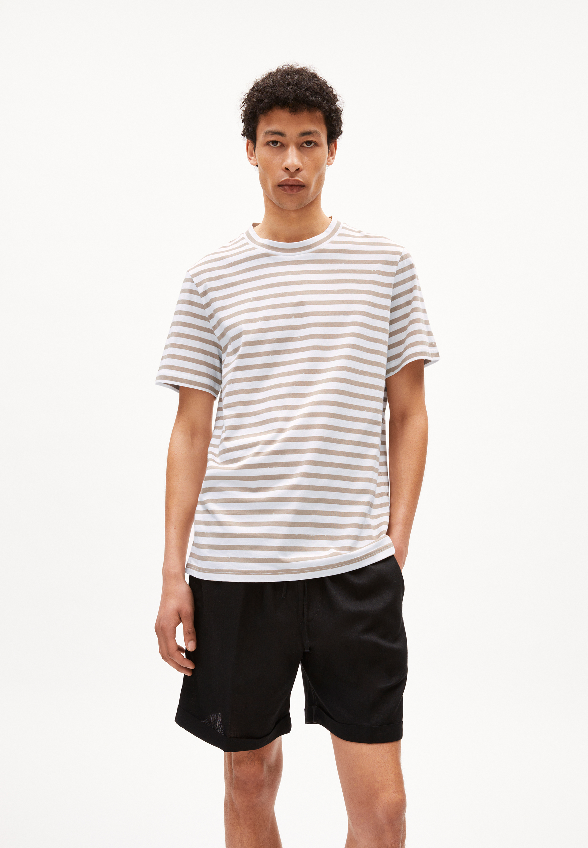 MALMAA STRIPES - Männer Relaxed Fit T-Shirt - mehrfarbig