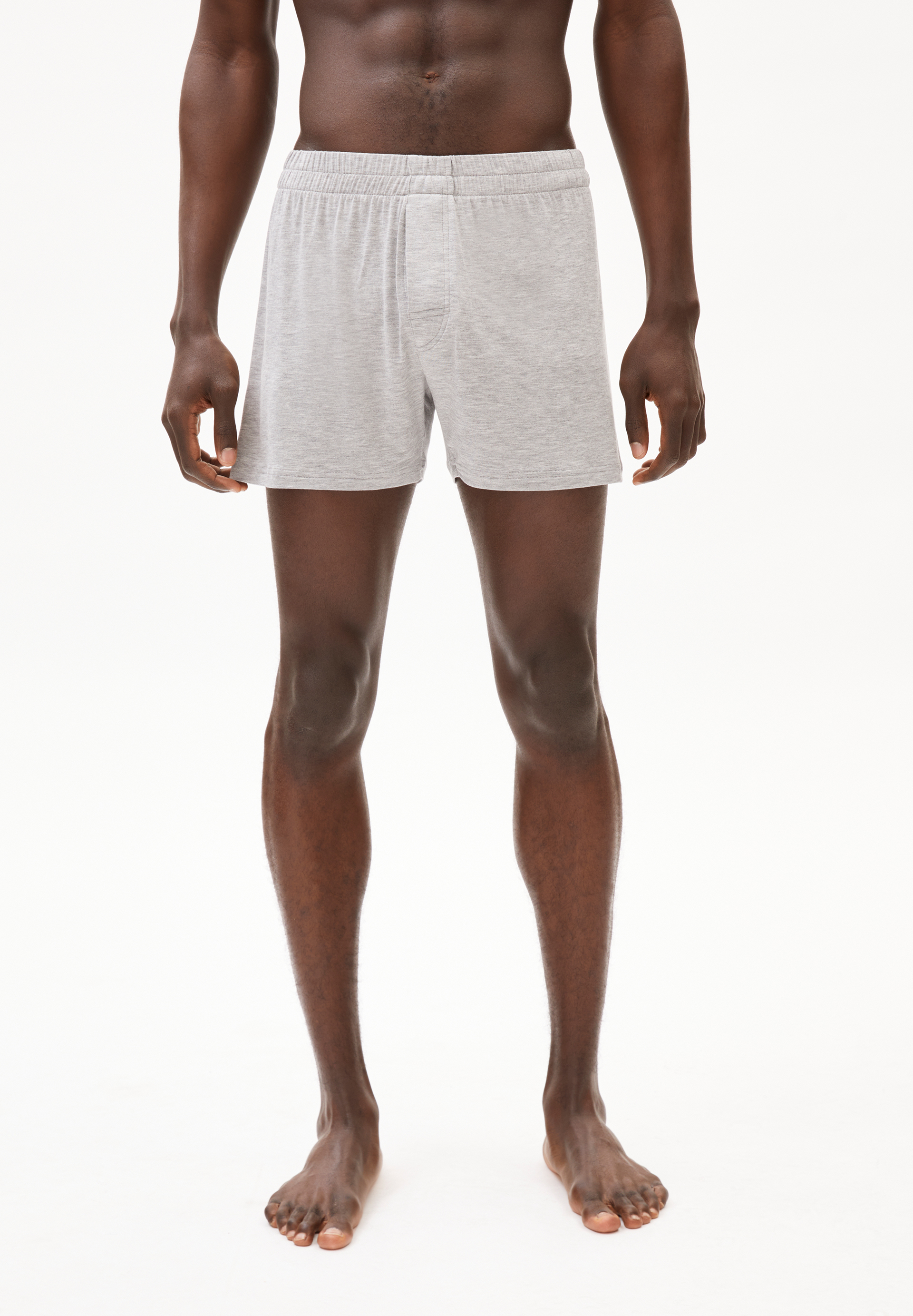 AASKER - Männer Relaxed Fit Boxer - grau