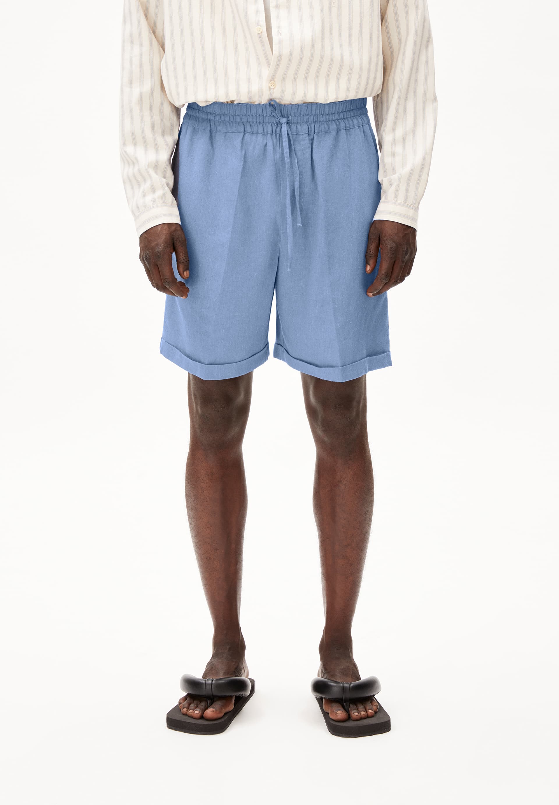 JAACQUE LINO - Männer Regular Fit Shorts - blau