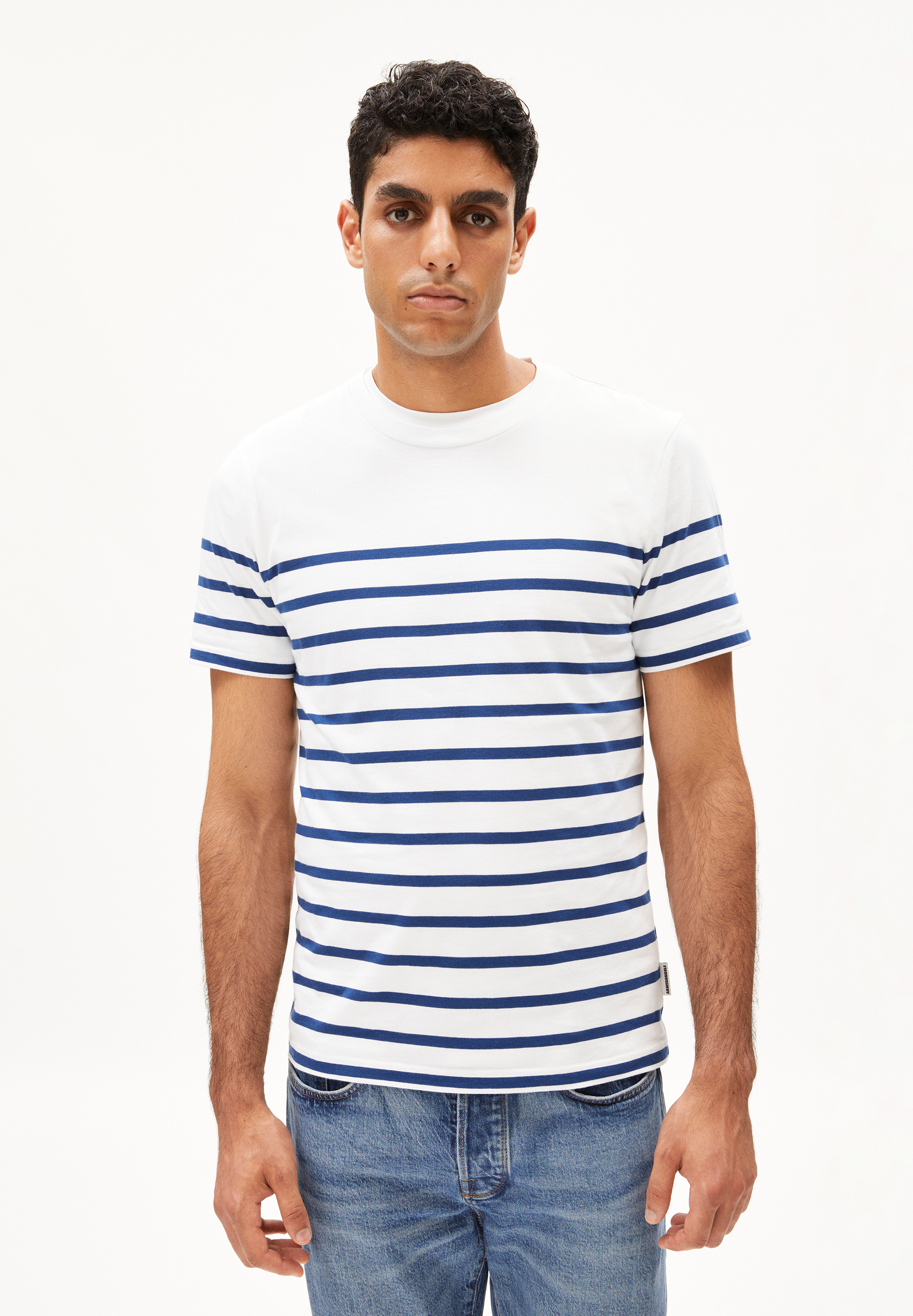 AADROS STRIPES - Männer Regular Fit T-Shirt - mehrfarbig