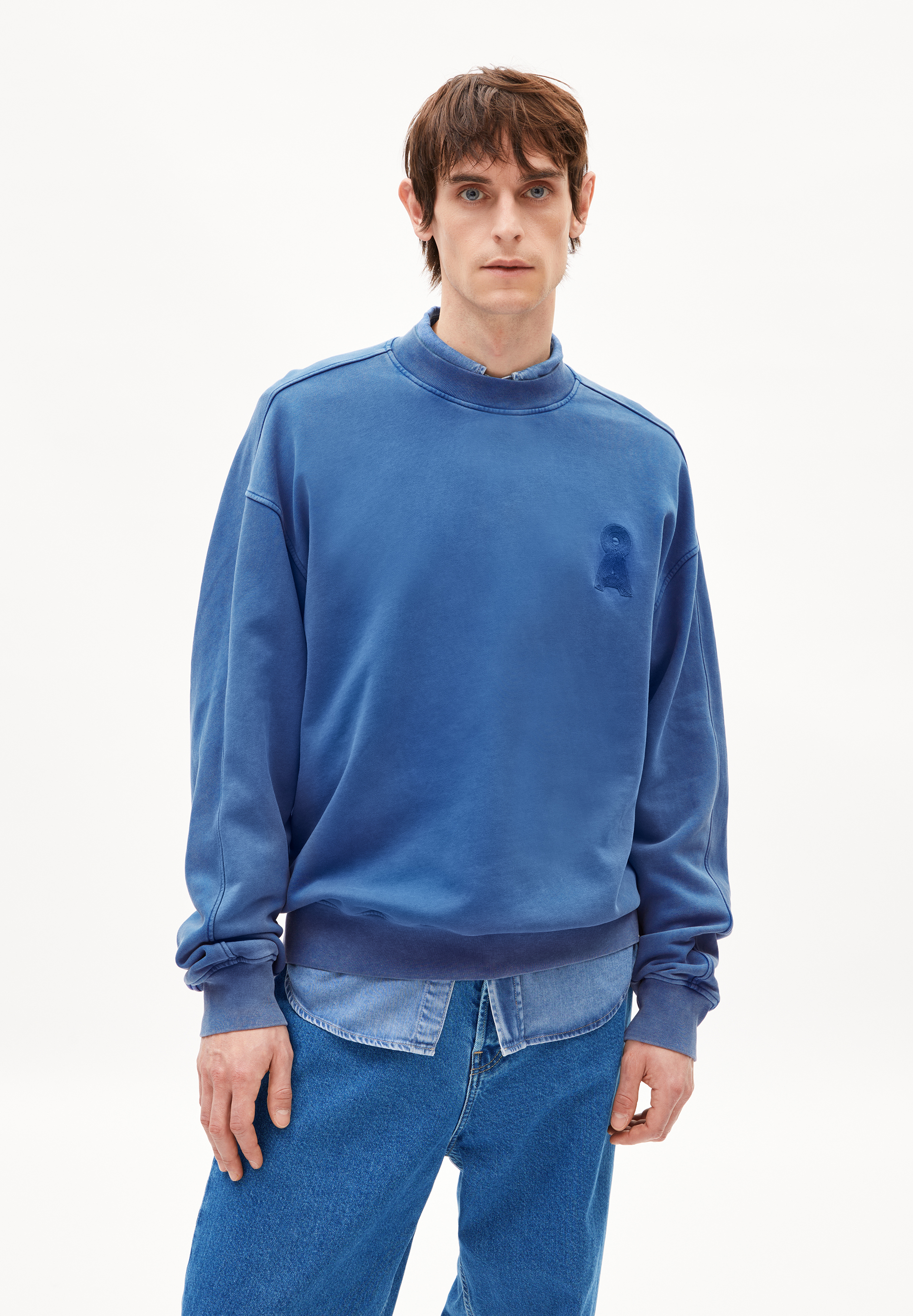 EMAAL CREWNECK GMT DYE - Männer Relaxed Fit Sweatshirt - blau