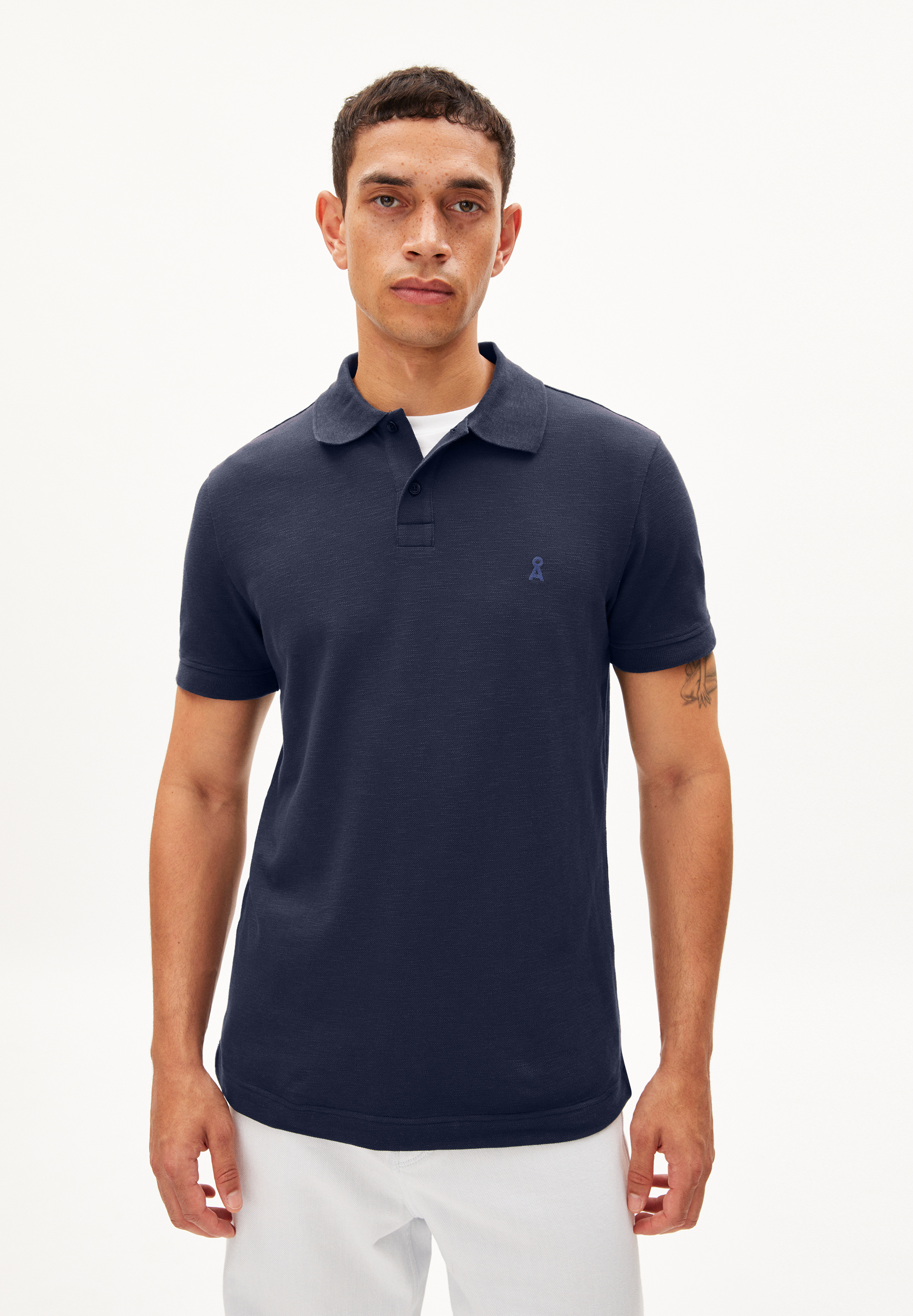 FIBRAAS - Männer Regular Fit Poloshirt - blau