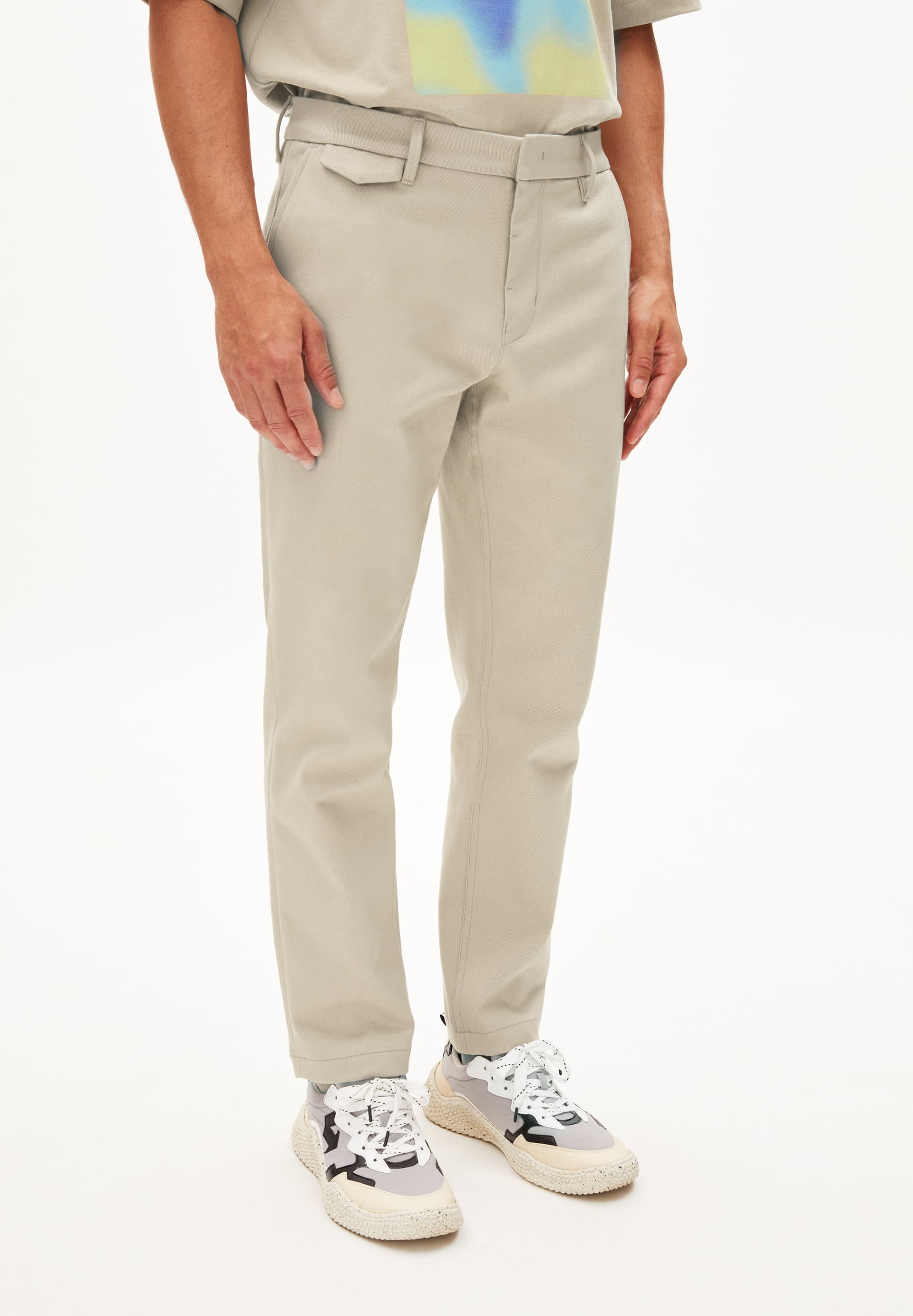 ALVAARO PREMIUM - Männer Tapered Fit Hose - beige