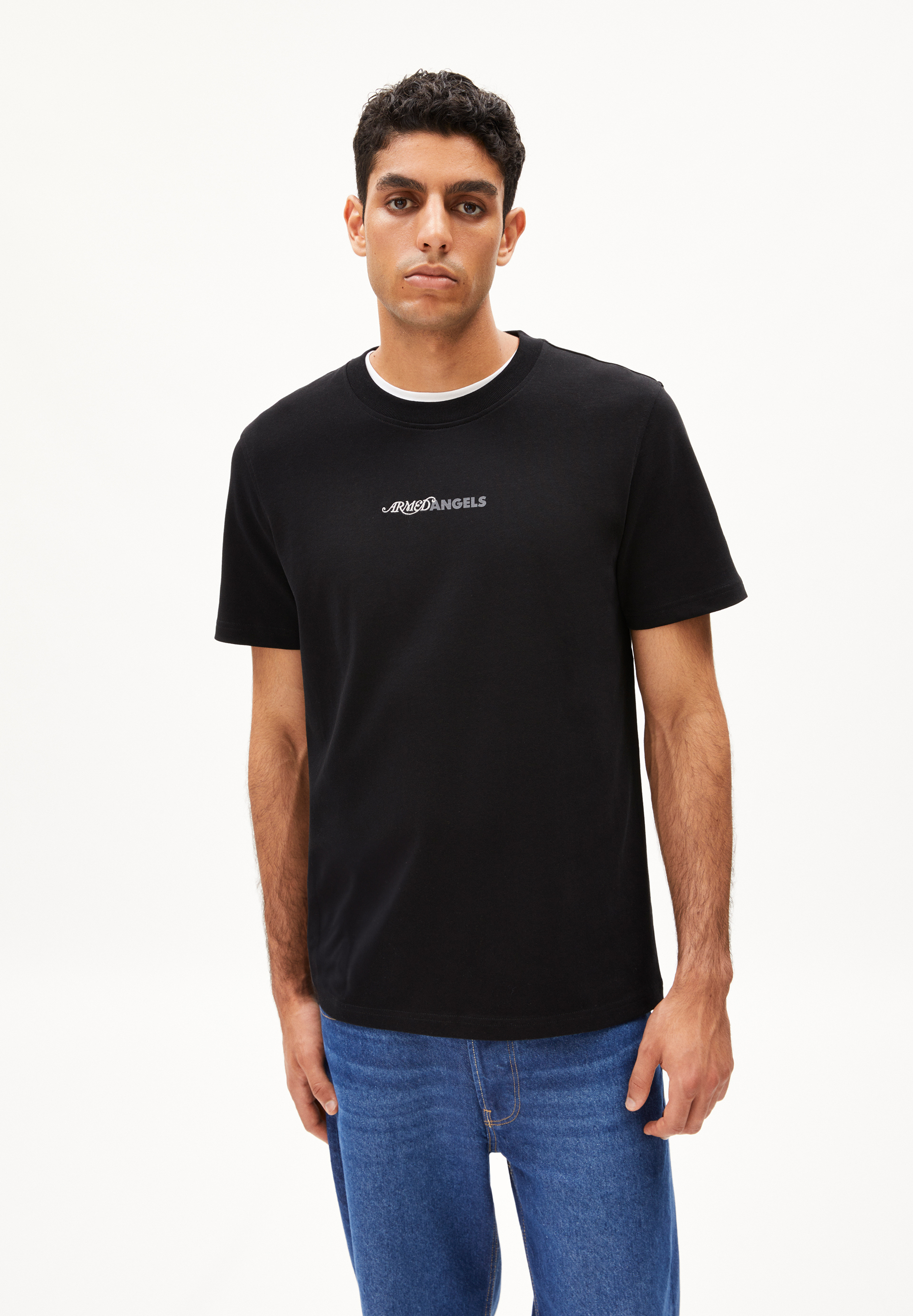 MAARKOS IKOGRAPH - Männer Relaxed Fit T-Shirt - schwarz