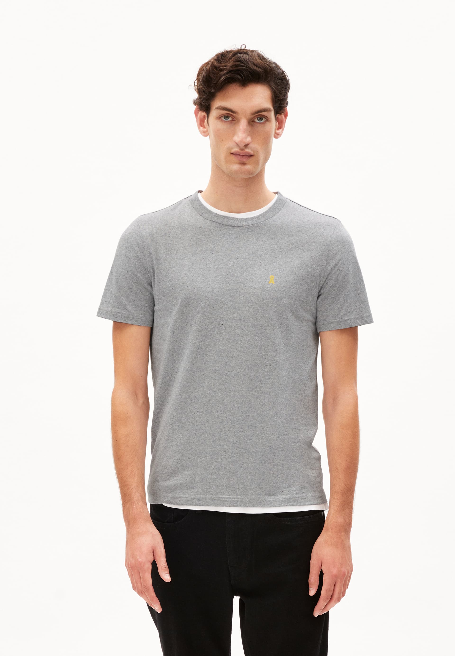 JAAMES CLASSIC - Männer Regular Fit T-Shirt - grau