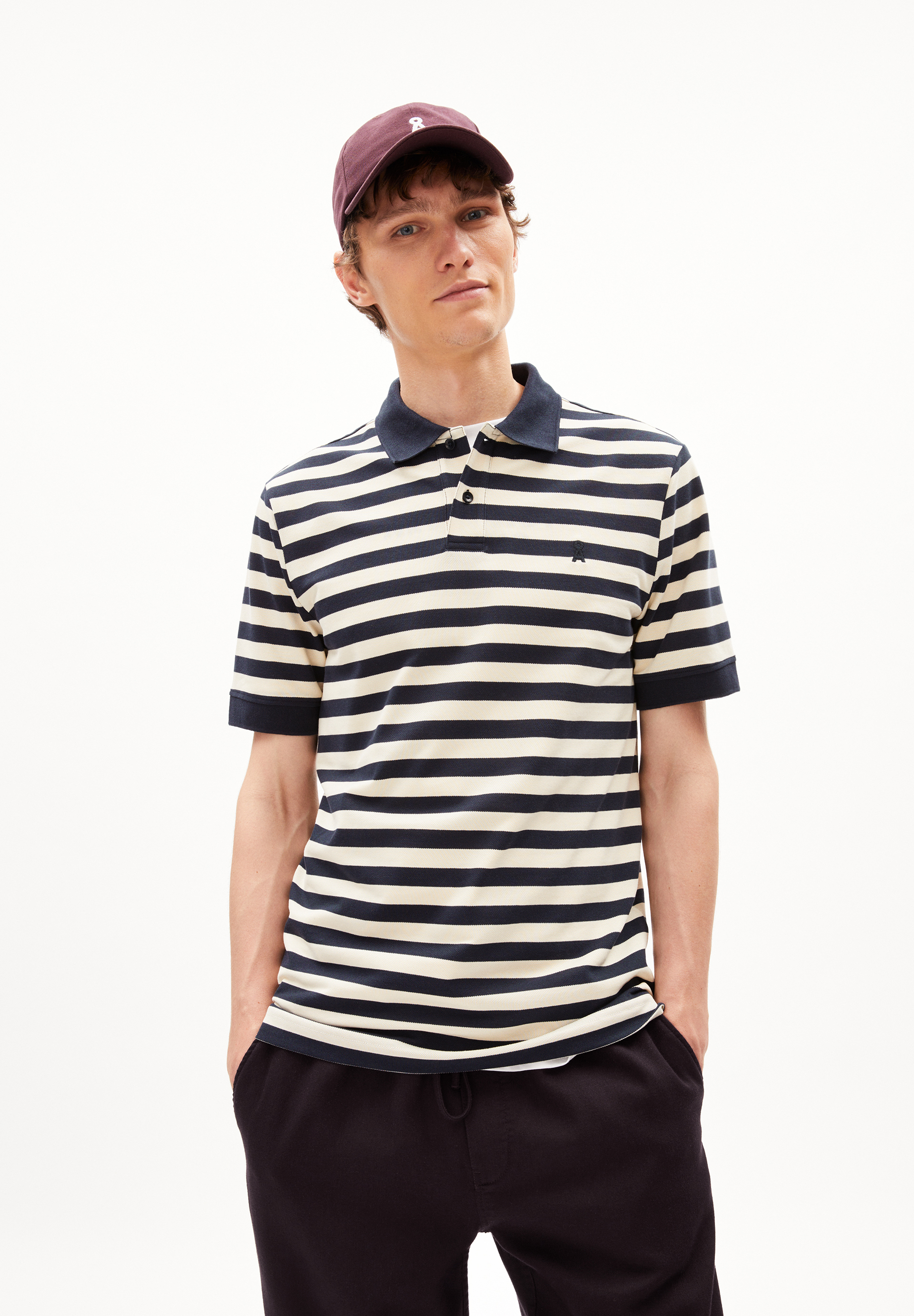 FIBRAAS STRIPES - Männer Regular Fit Poloshirt - mehrfarbig