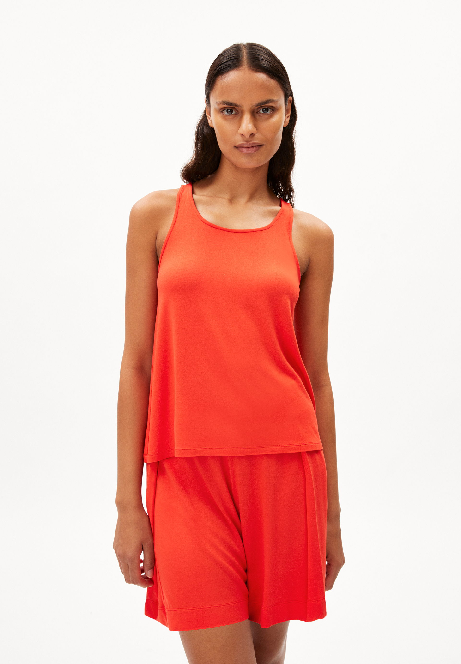 ARELINAA - Frauen Regular Fit Top - orange