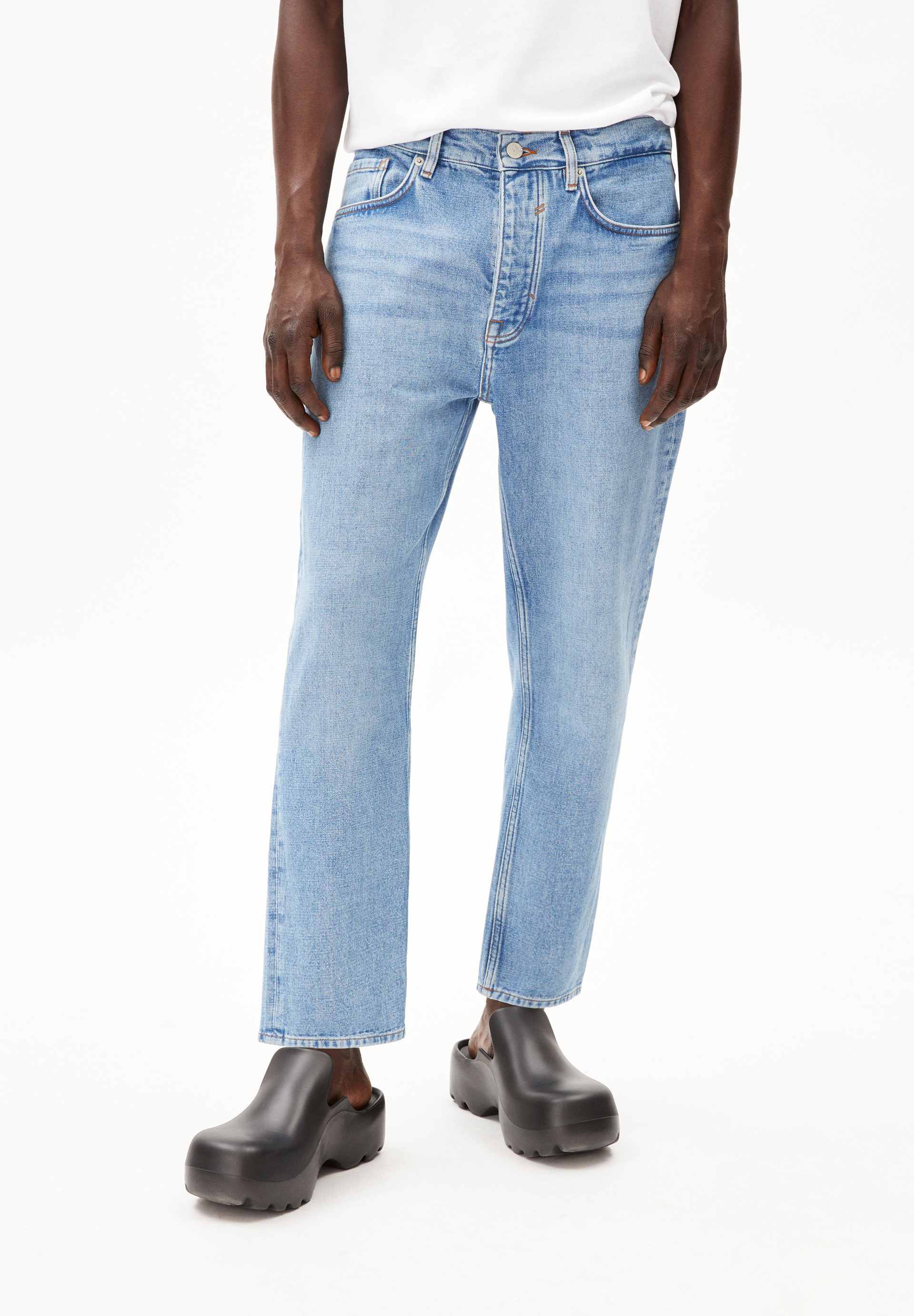 MAAKX - Männer Relaxed Fit Jeans - blau