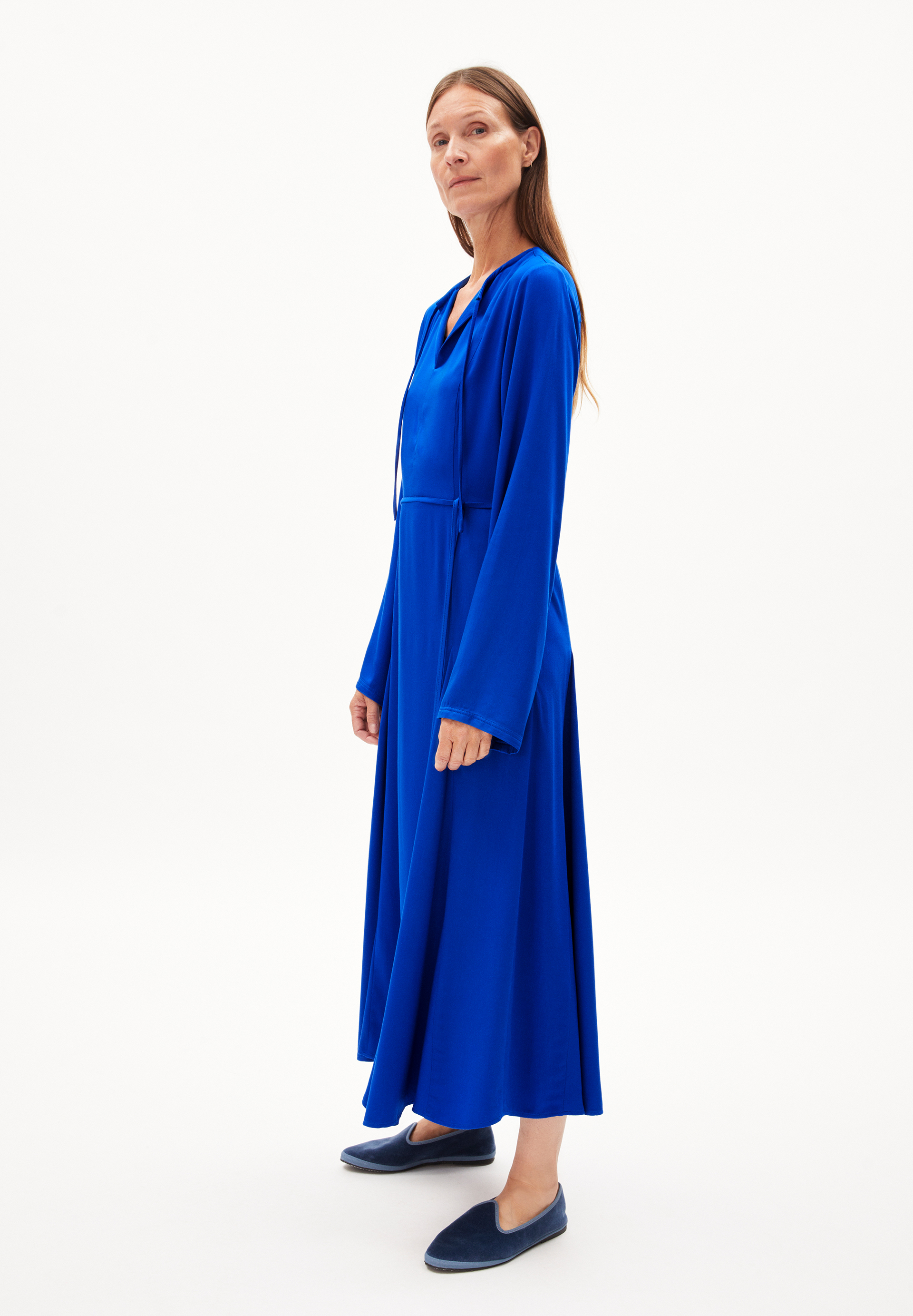 MARIOLAANA - Frauen Regular Fit Kleid - blau