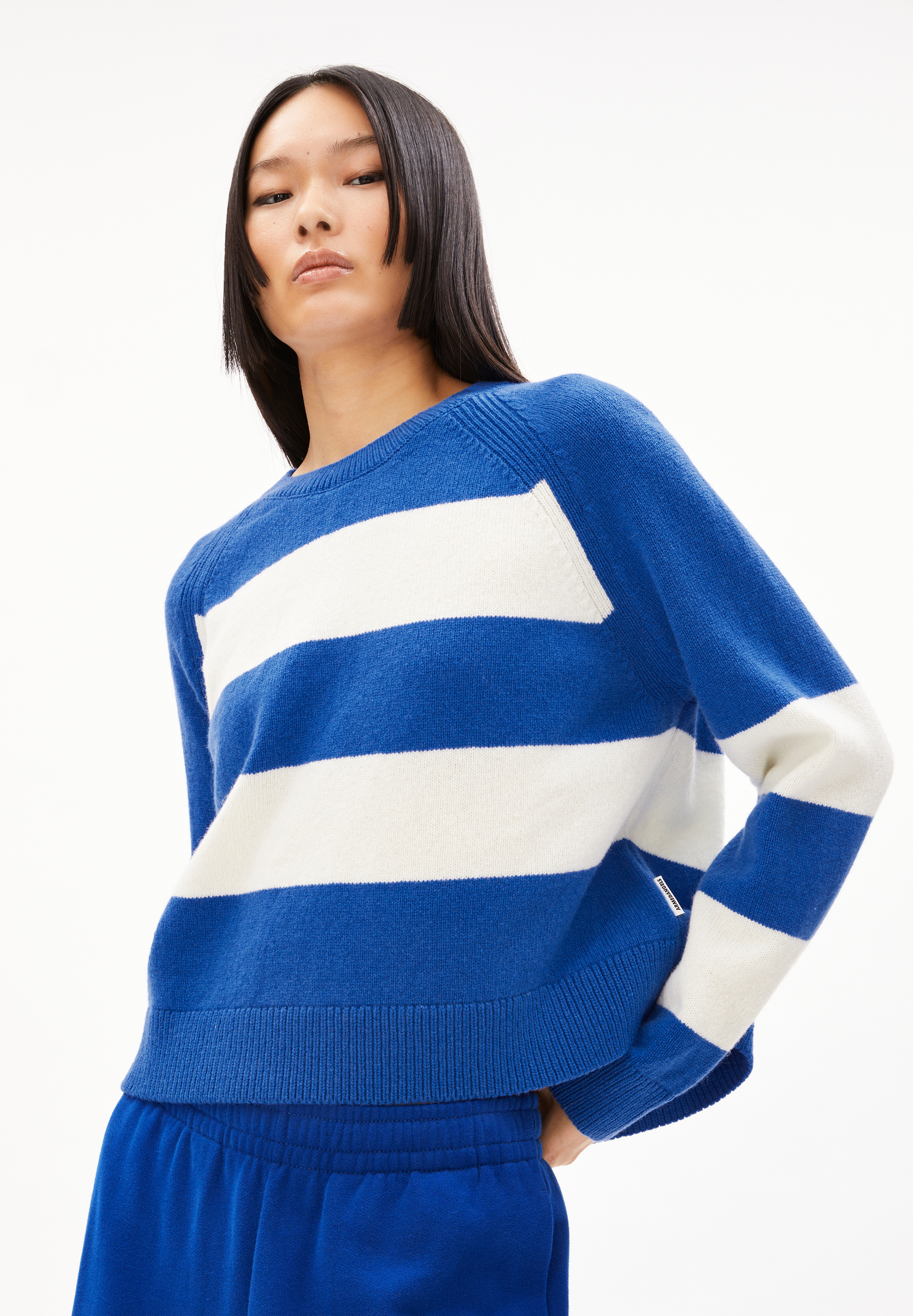 DILIRIAA STRIPES - Frauen Loose Fit Strickpullover - mehrfarbig