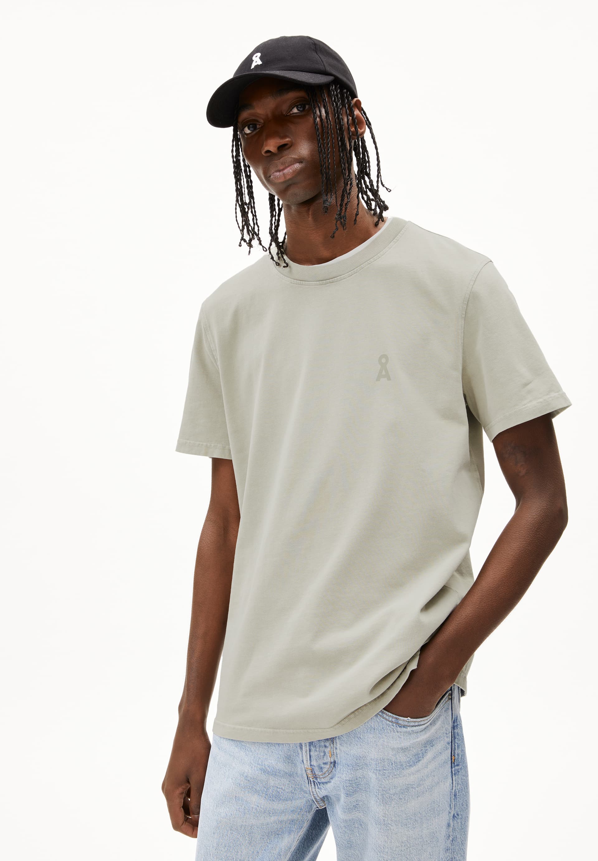 MAARKOS GMT DYE - Männer Relaxed Fit T-Shirt - grün