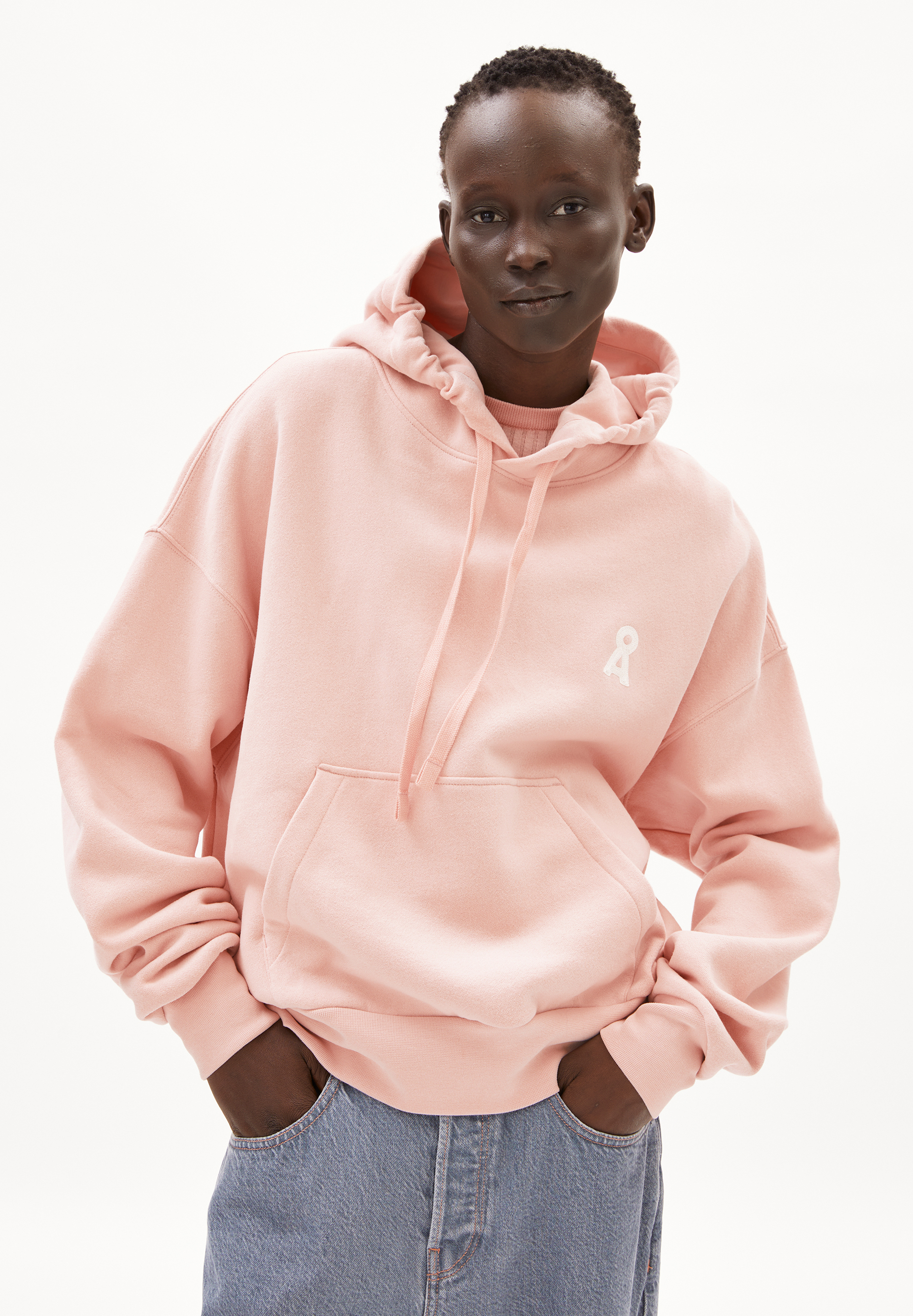 ICONIC Å FRANCISARAA - Frauen Oversized Fit Sweathoodie - rose