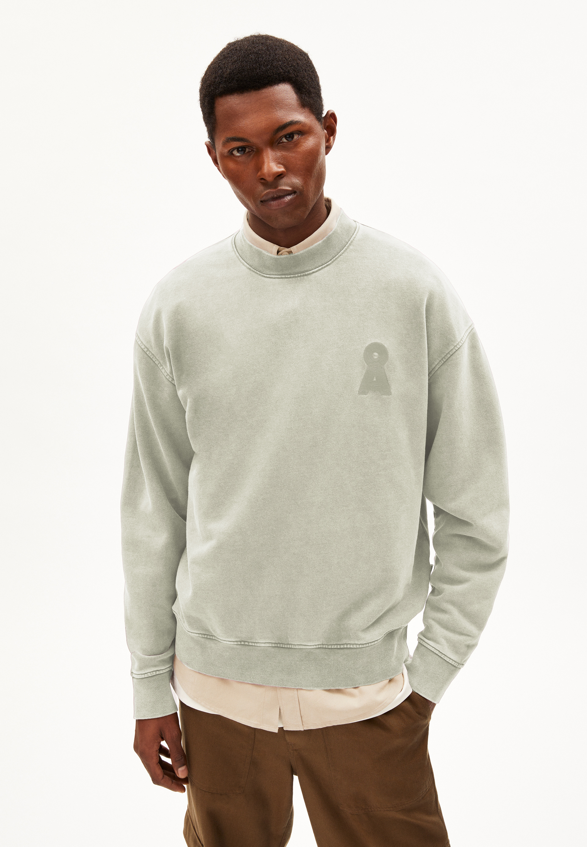 EMAAL CREWNECK GMT DYE - Männer Relaxed Fit Sweatshirt - grün