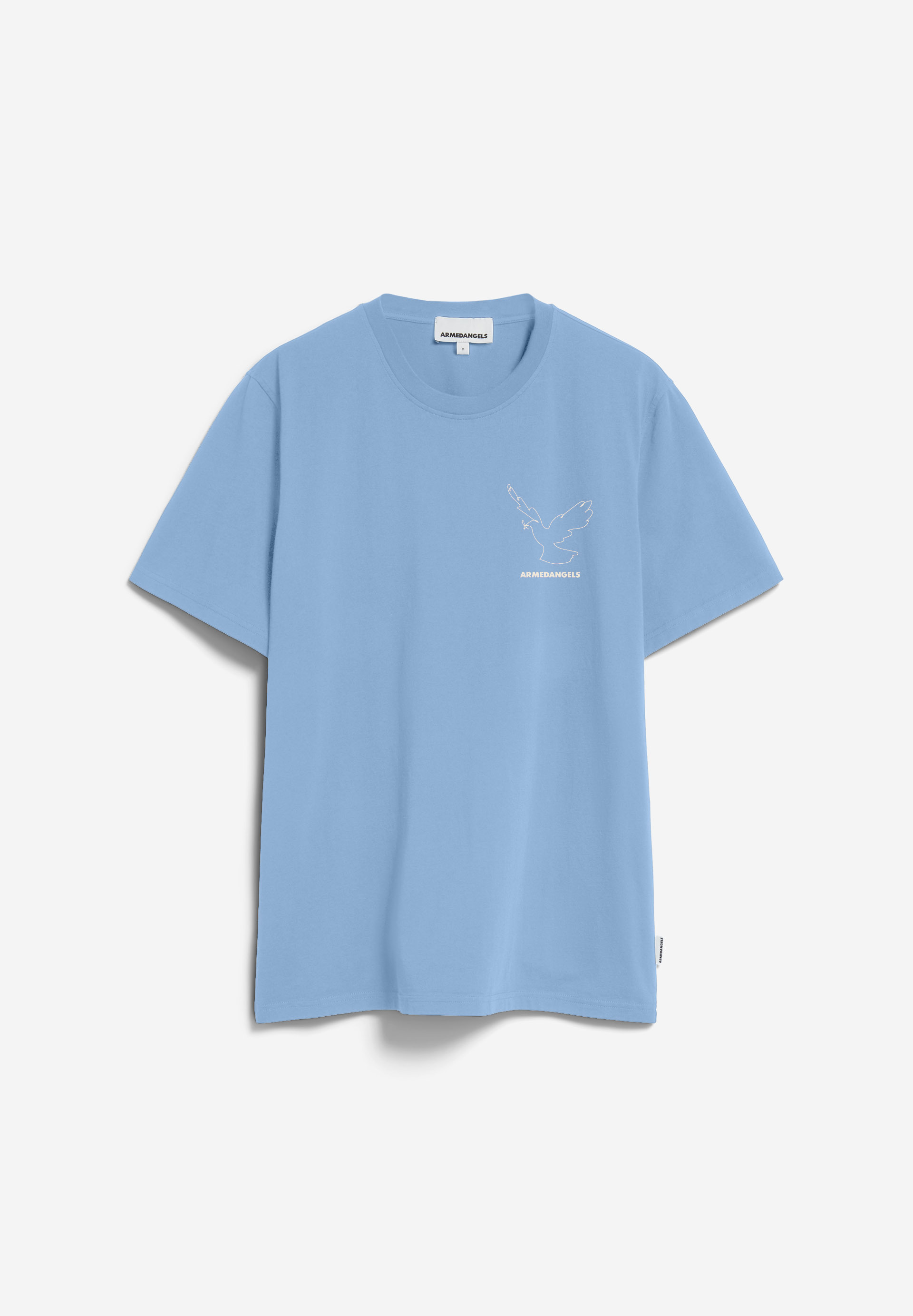 AADONI NESTLING - Männer Relaxed Fit T-Shirt - blau