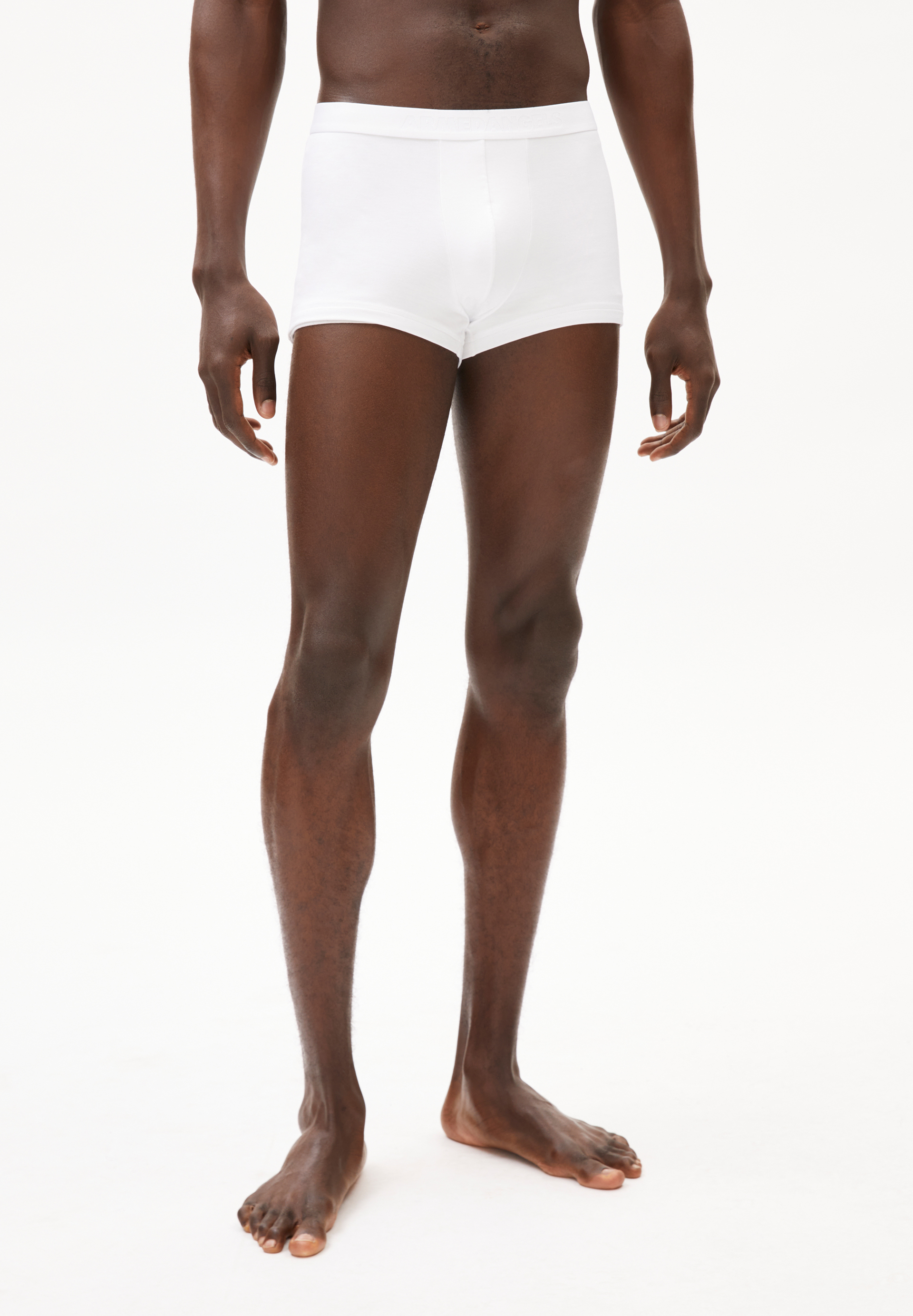 KLAAUS - Männer Fitted Boxer - weiss