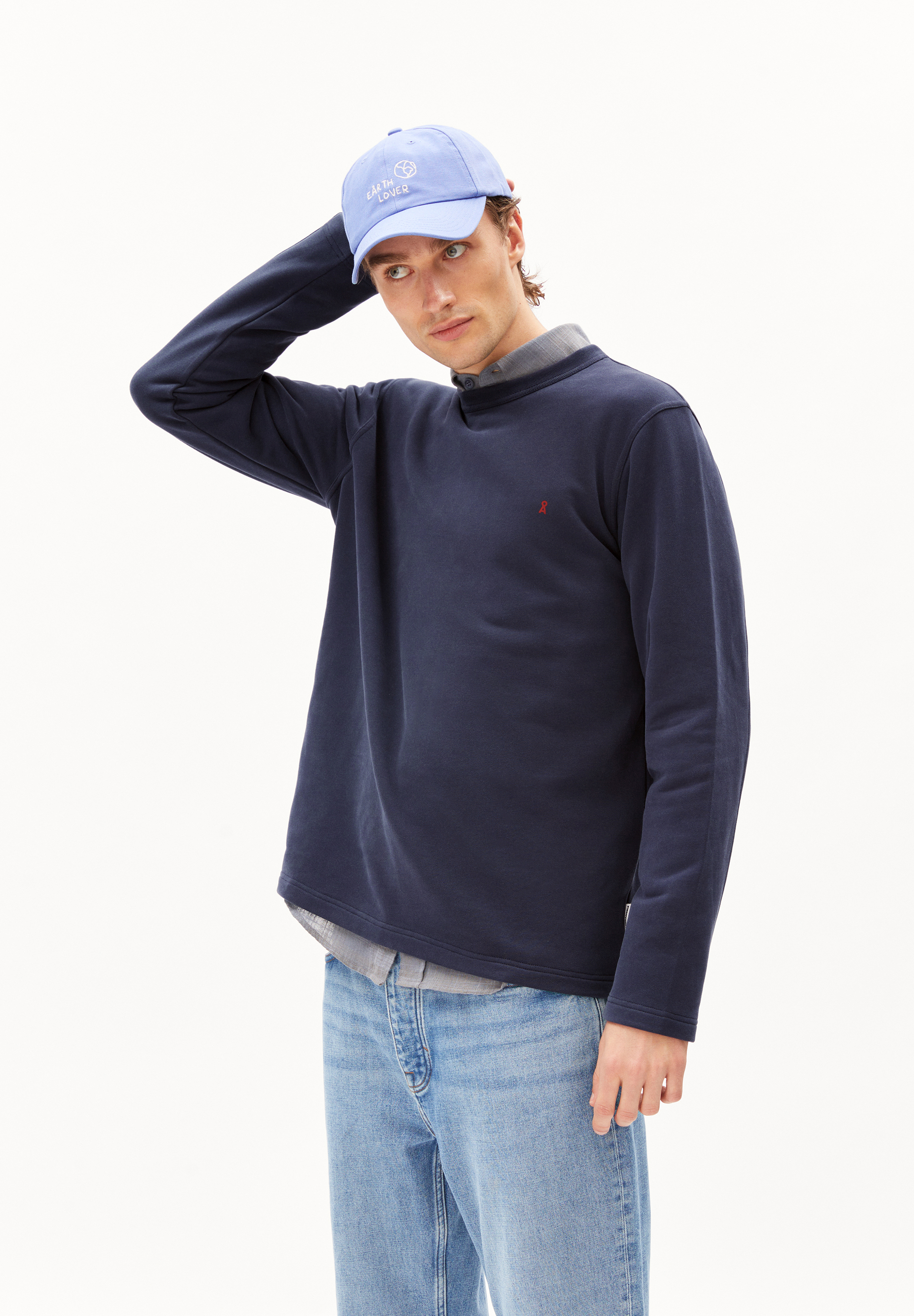 AAVIL - Männer Regular Fit Sweatshirt - blau