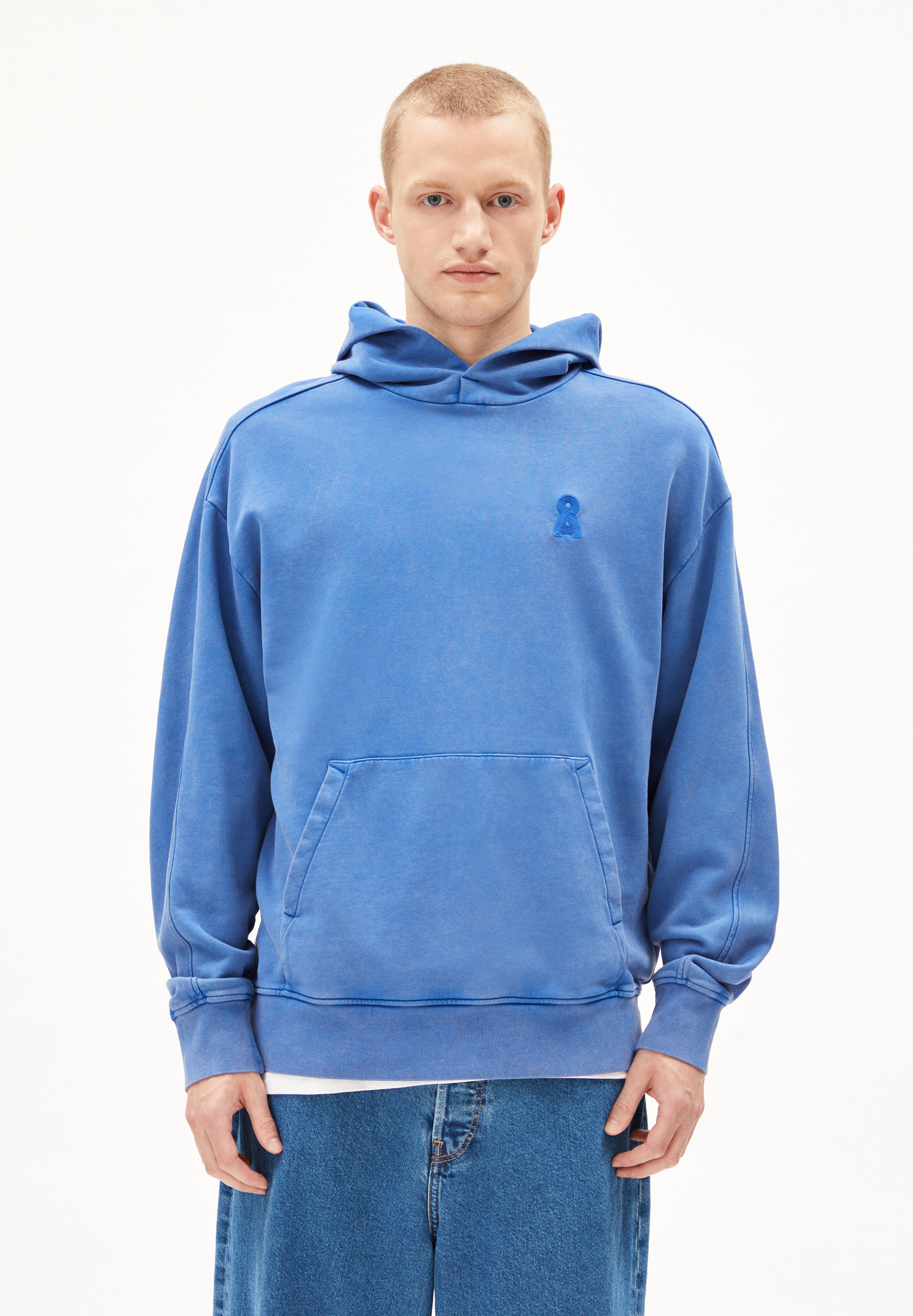 EMAAL HOODIE GMT DYE - Männer Relaxed Fit Sweatshirt - blau